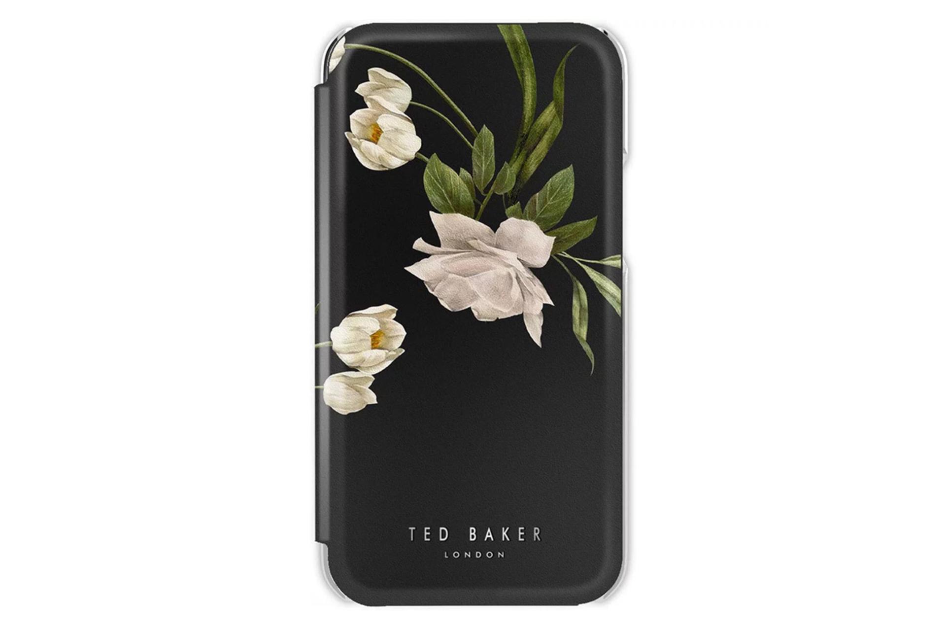 کیف کلاسوری تد بیکر مدل Elderflower Case With Mirror مناسب اپل iPhone 14 Pro Max