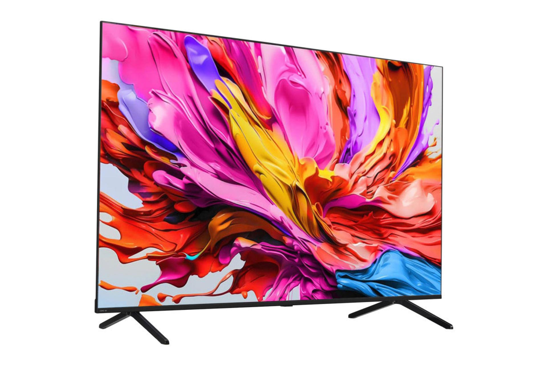 تلویزیون ال جی LG QNED91 2025 نمای جلو و چپ