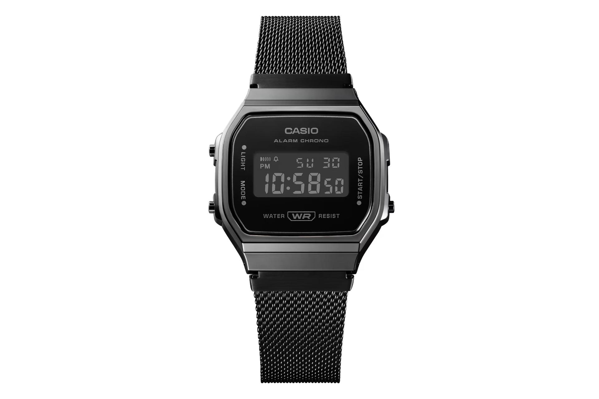 ساعت مچی مردانه کاسیو Casio Vintage A168WEMB-1B از نمای روبرو