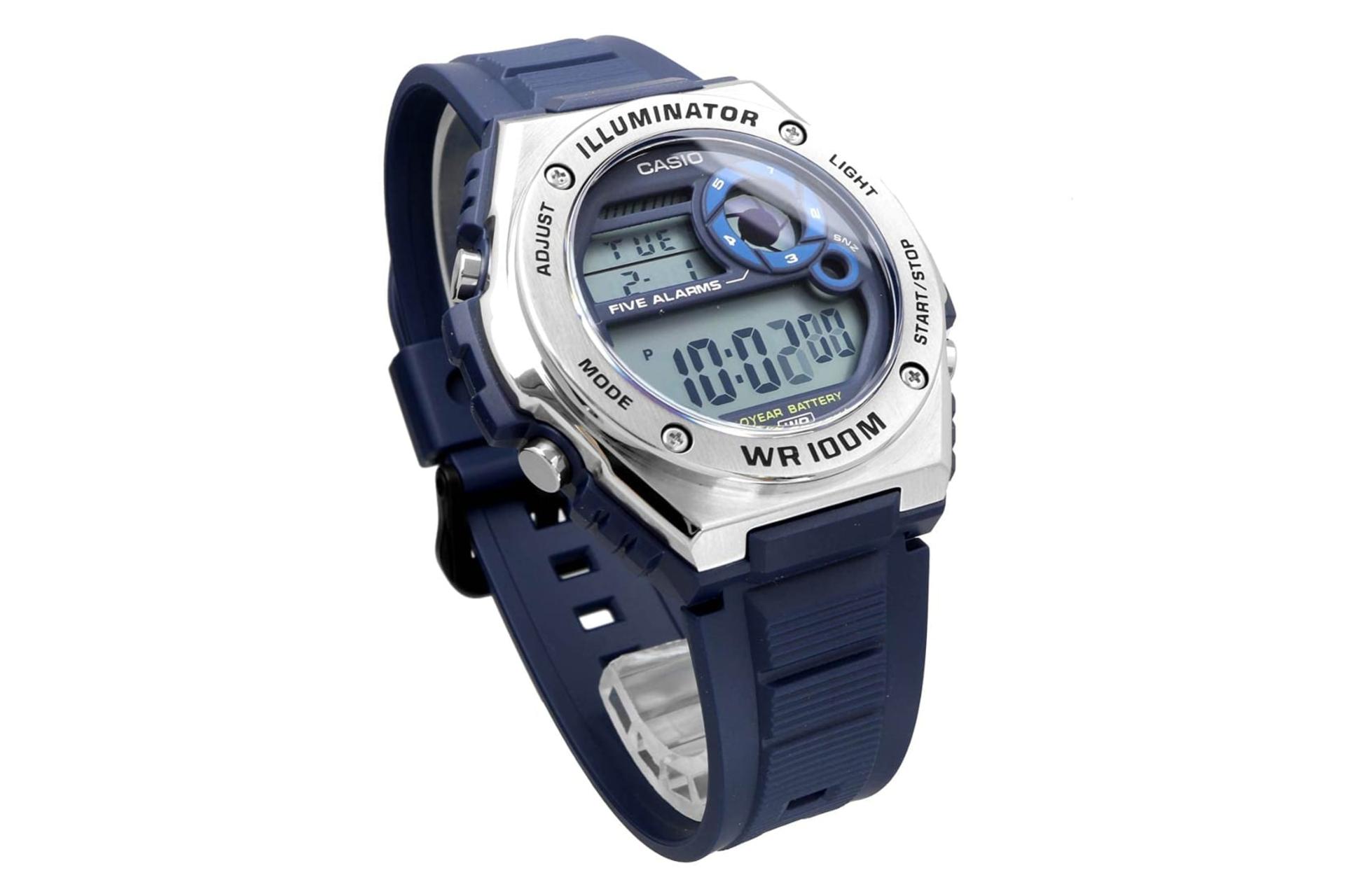 سمت چپ ساعت مچی مردانه کاسیو Casio Standard MWD-100H-2AV