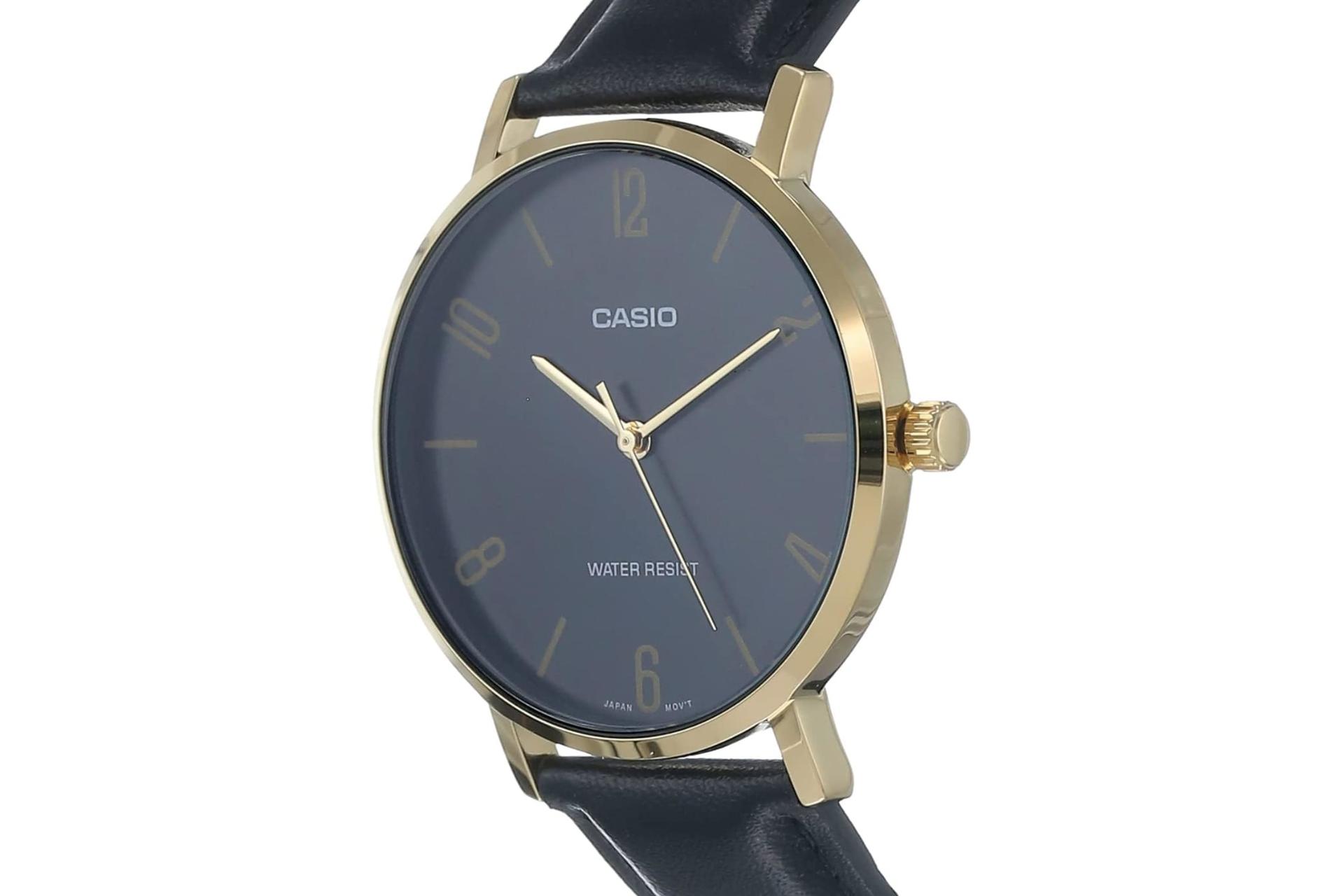 ساعت مچی مردانه کاسیو Casio Standard MTP-VT01GL-1B2 از نمای روبرو