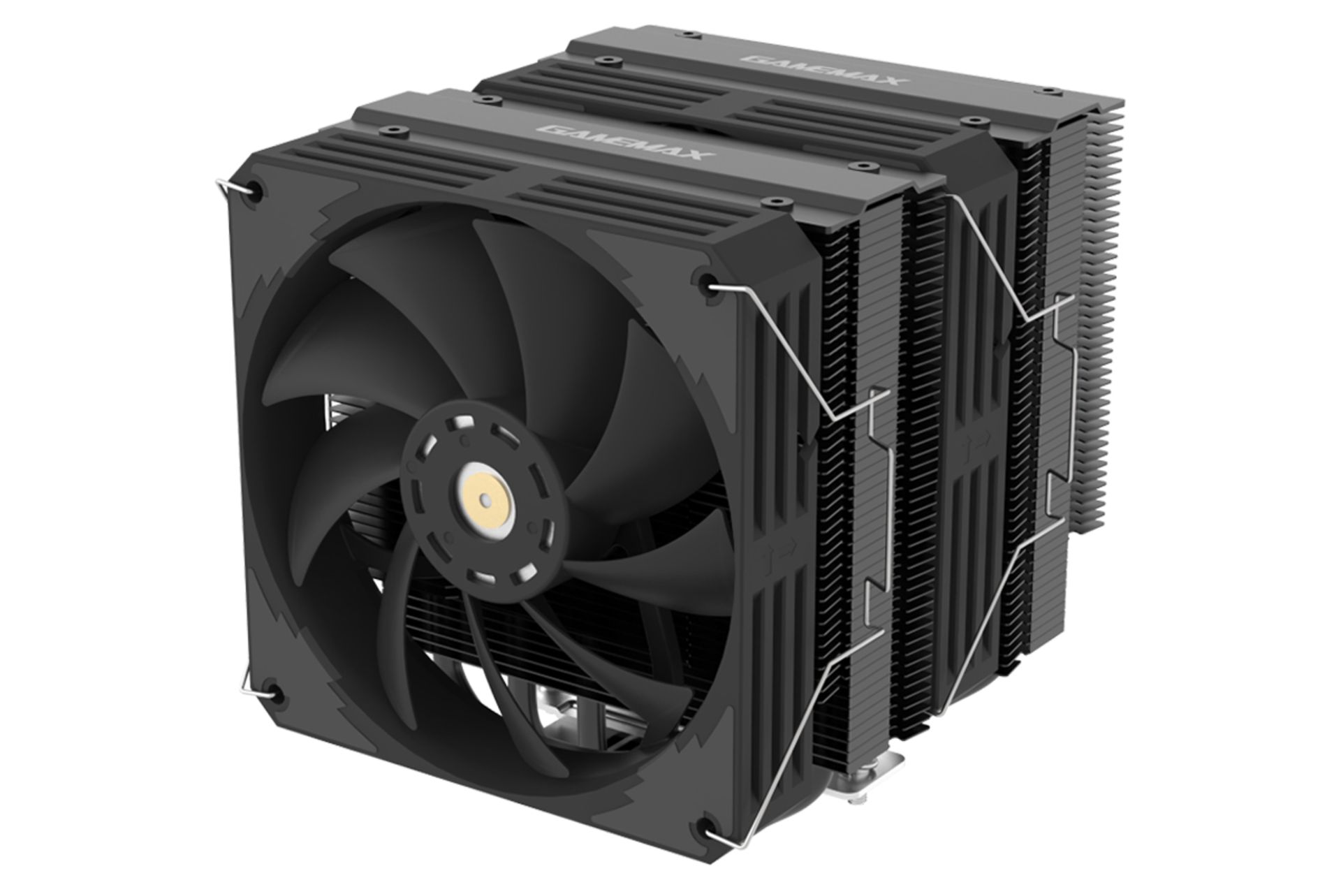 نمای سمت راست خنک کننده پردازنده گیم مکس Twin 600 BK