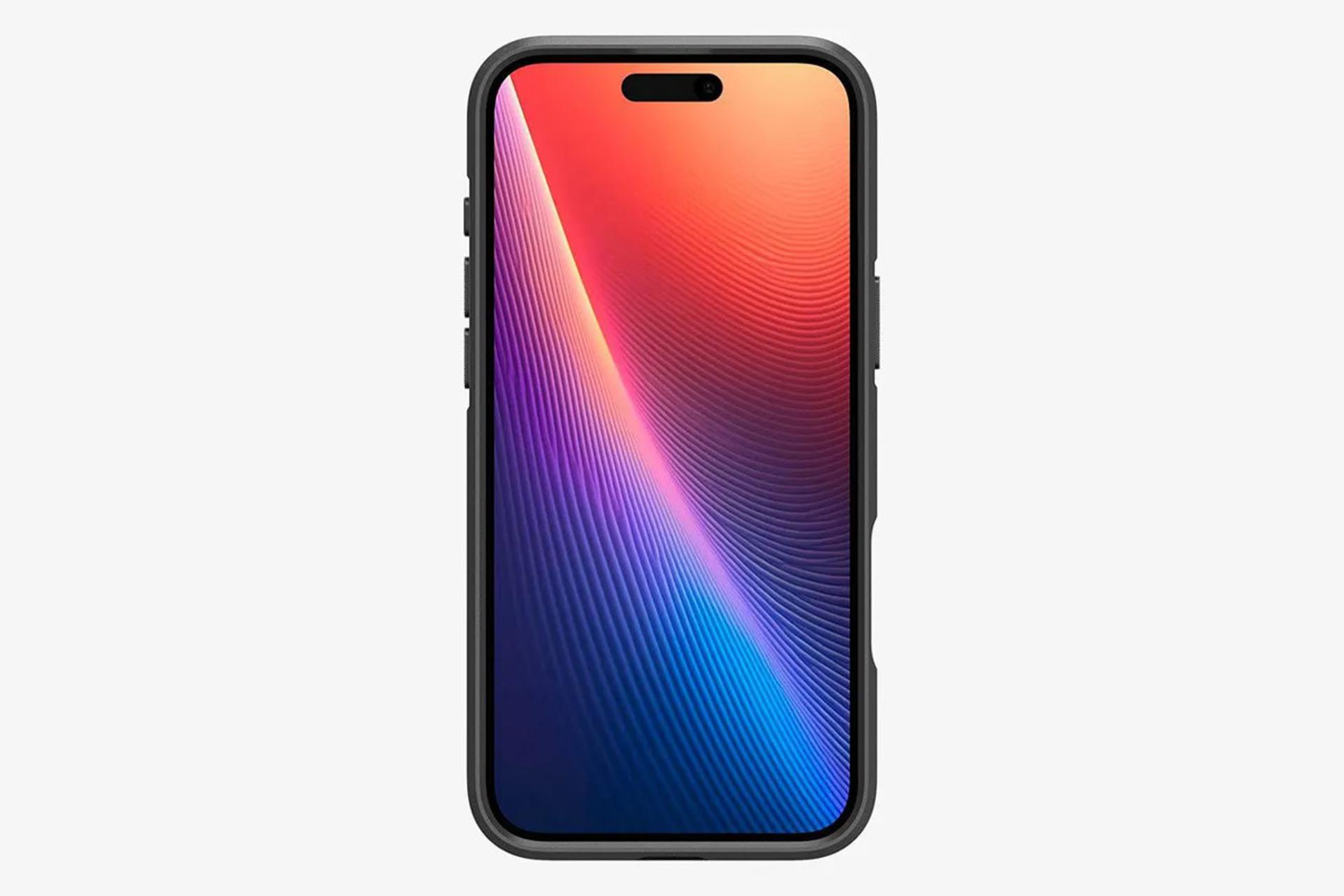 قاب گوشی اسپیگن مدل Core Armor MagFit مناسب اپل iPhone 16 نمای روبرو