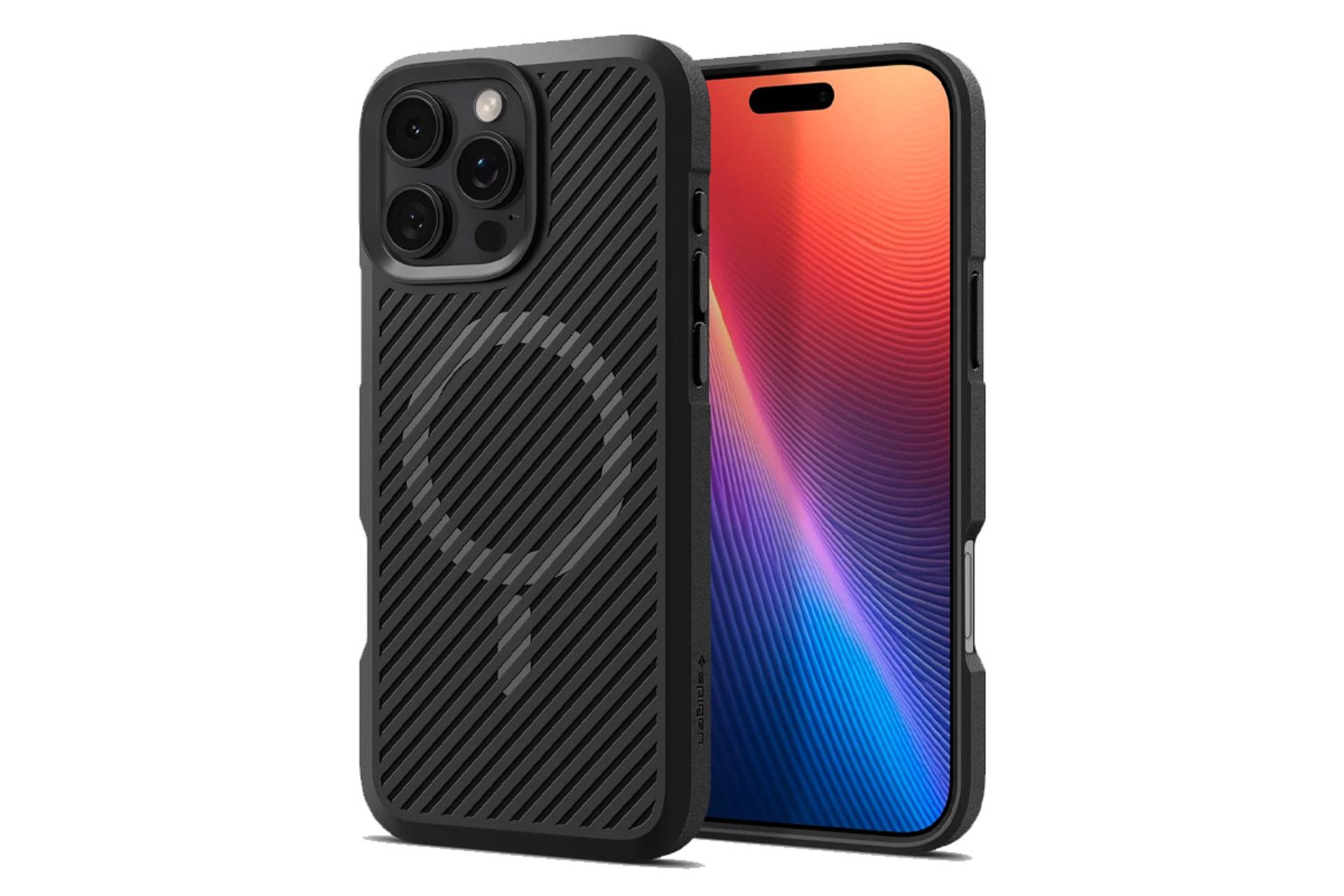 قاب گوشی اسپیگن مدل Core Armor MagFit مناسب اپل iPhone 16 Pro رنگ مشکی