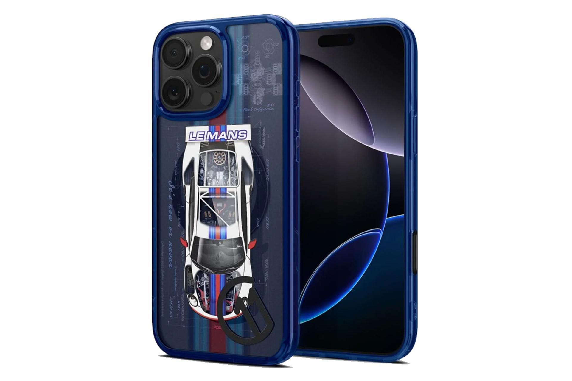 قاب گوشی اسپیگن مدل c11 Series Le Mans Edition MagFit مناسب اپل iPhone 16 Pro Max