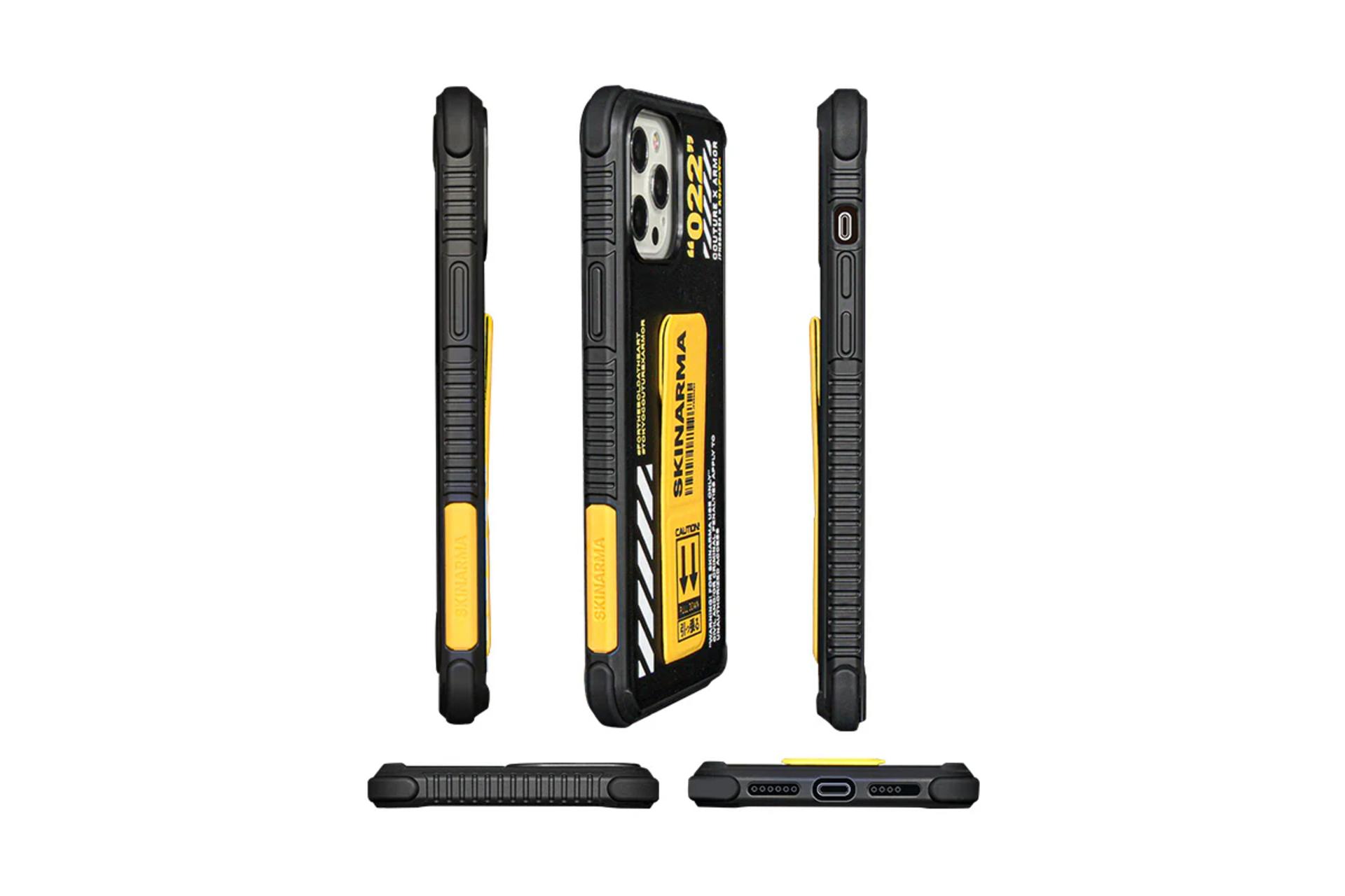 نمای کنار قاب گوشی اسکین آرما مدل Shingoki مناسب اپل iPhone 13 Pro