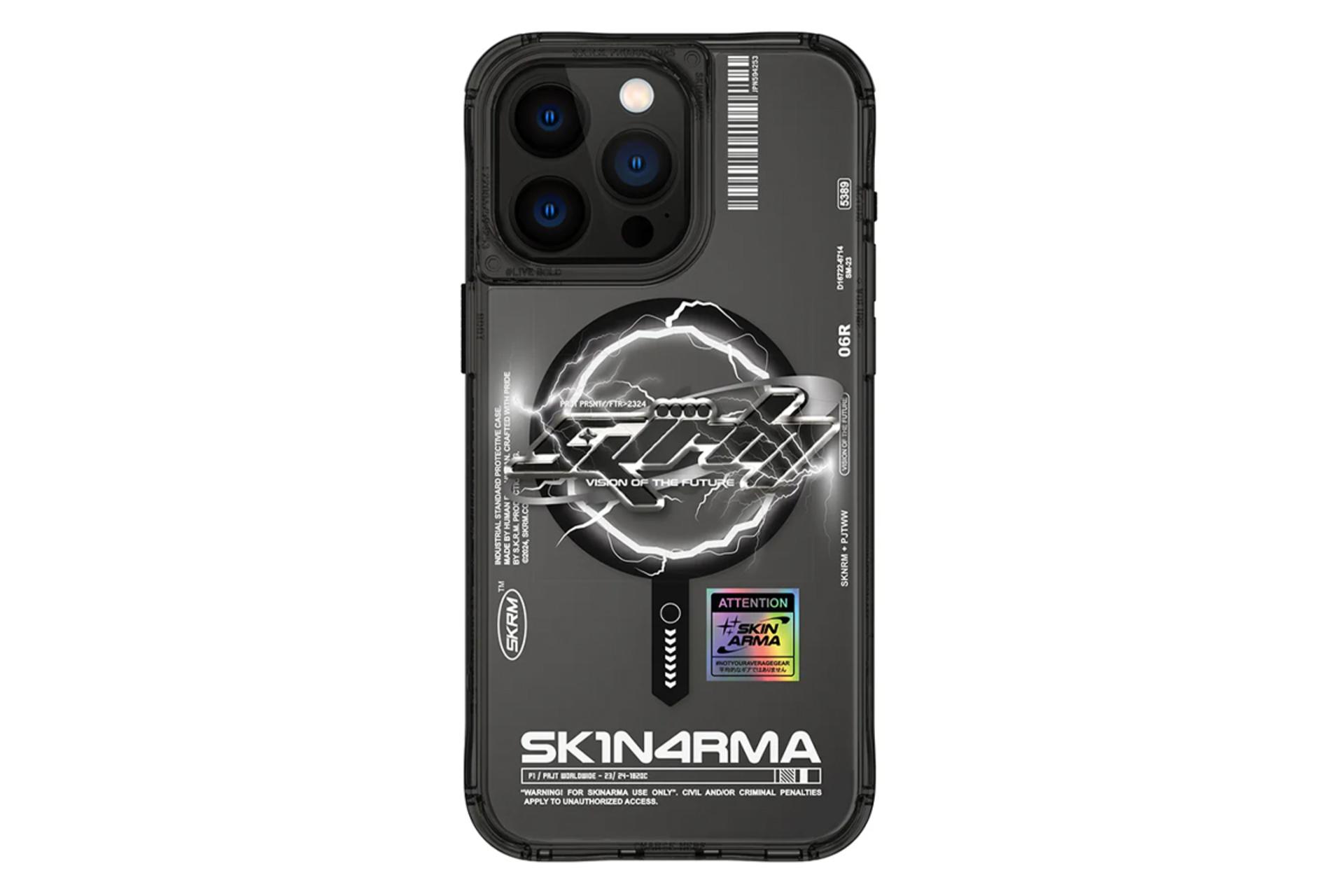 رنگ مشکی قاب گوشی اسکین آرما مدل BOLT Mag-Charge مناسب اپل iPhone 15 Pro Max