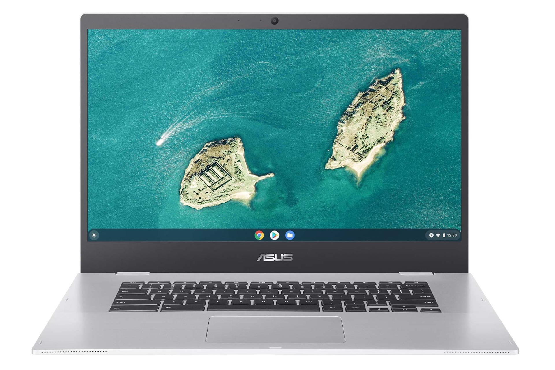 نمای روبرو لپ تاپ Chromebook CX1 CX1500 ایسوس - Celeron N4500 UHD 4GB 128GB