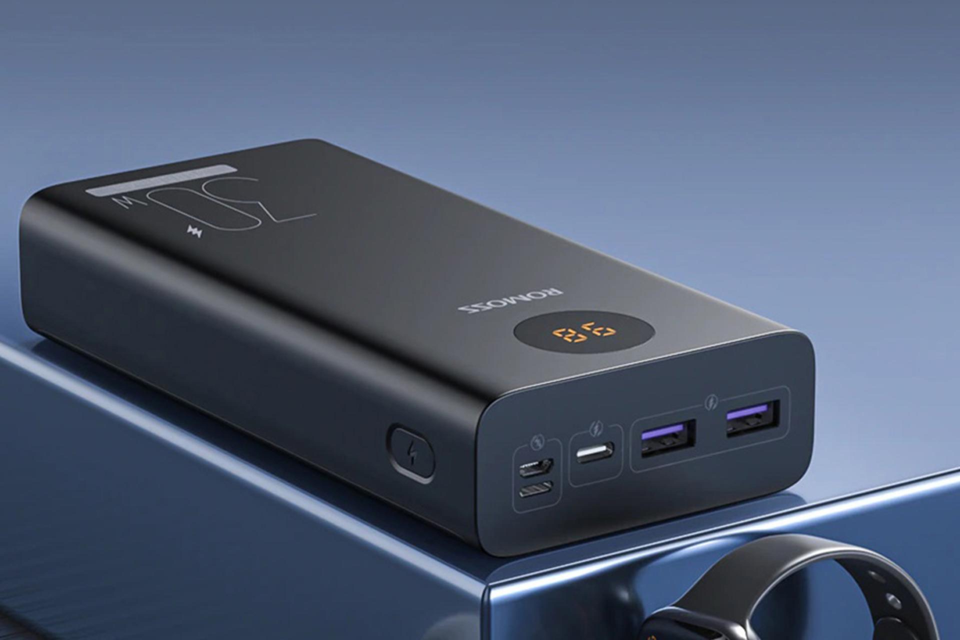 پاور بانک روموس PEA30 با ظرفیت 30000 میلی‌آمپر ساعت