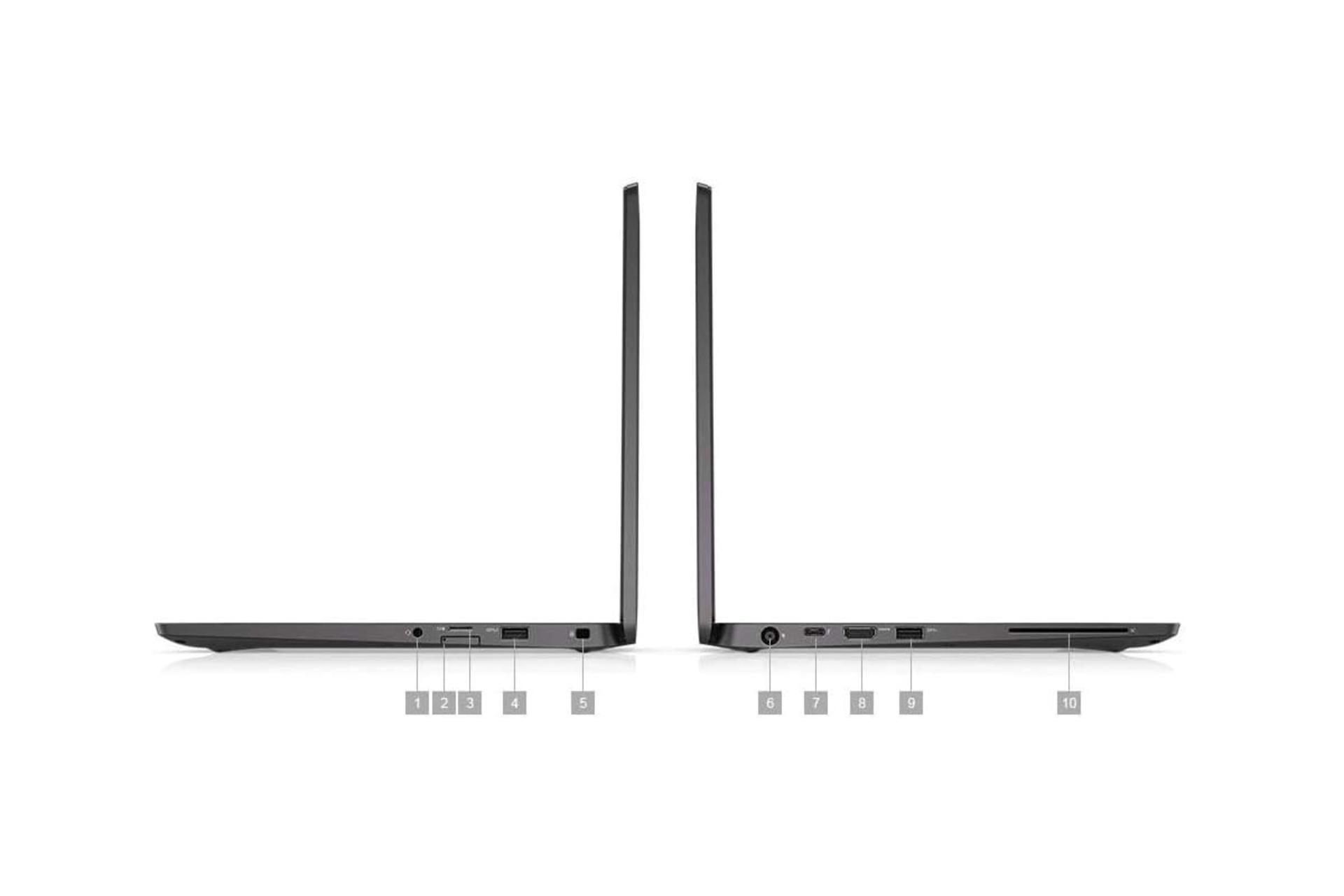 نمای کنار لپ تاپ Latitude 7400 دل - Core i7-8665U UHD 8GB 256GB HD