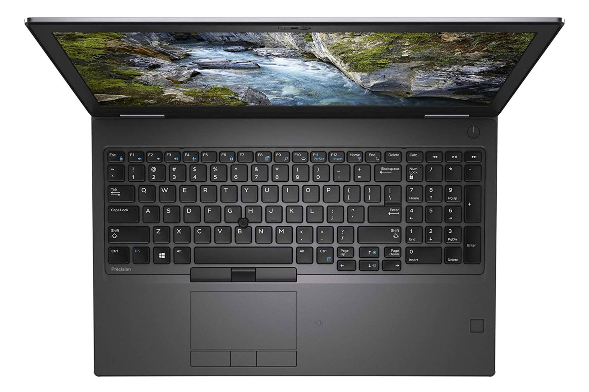 نمای بالا لپ تاپ Precision 7540 دل - Core i7-9750H T1000 16GB 512GB