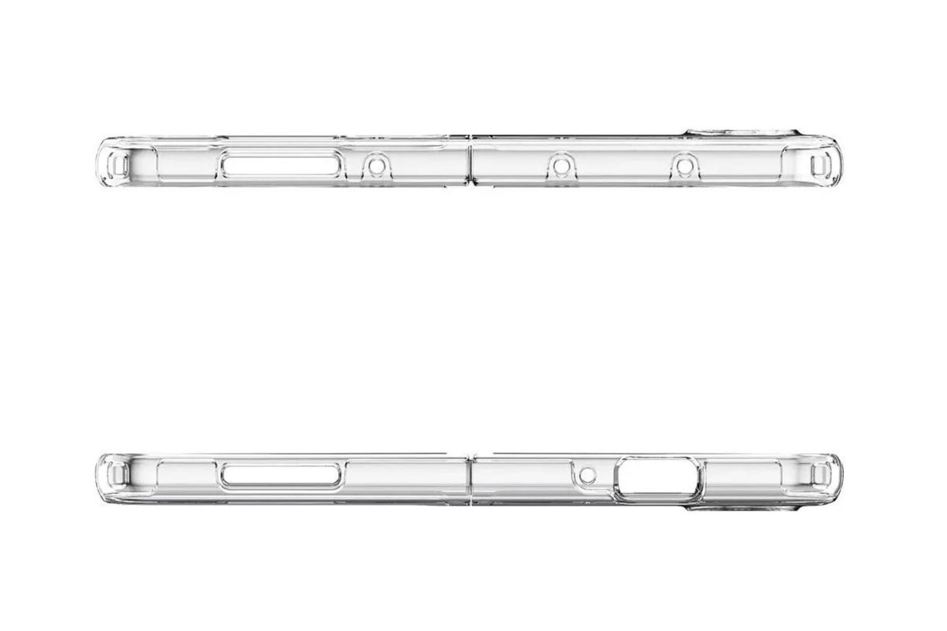 نمای کنار قاب گوشی اسپیگن مدل Ultra Hybrid مناسب سامسونگ Galaxy Z Fold3