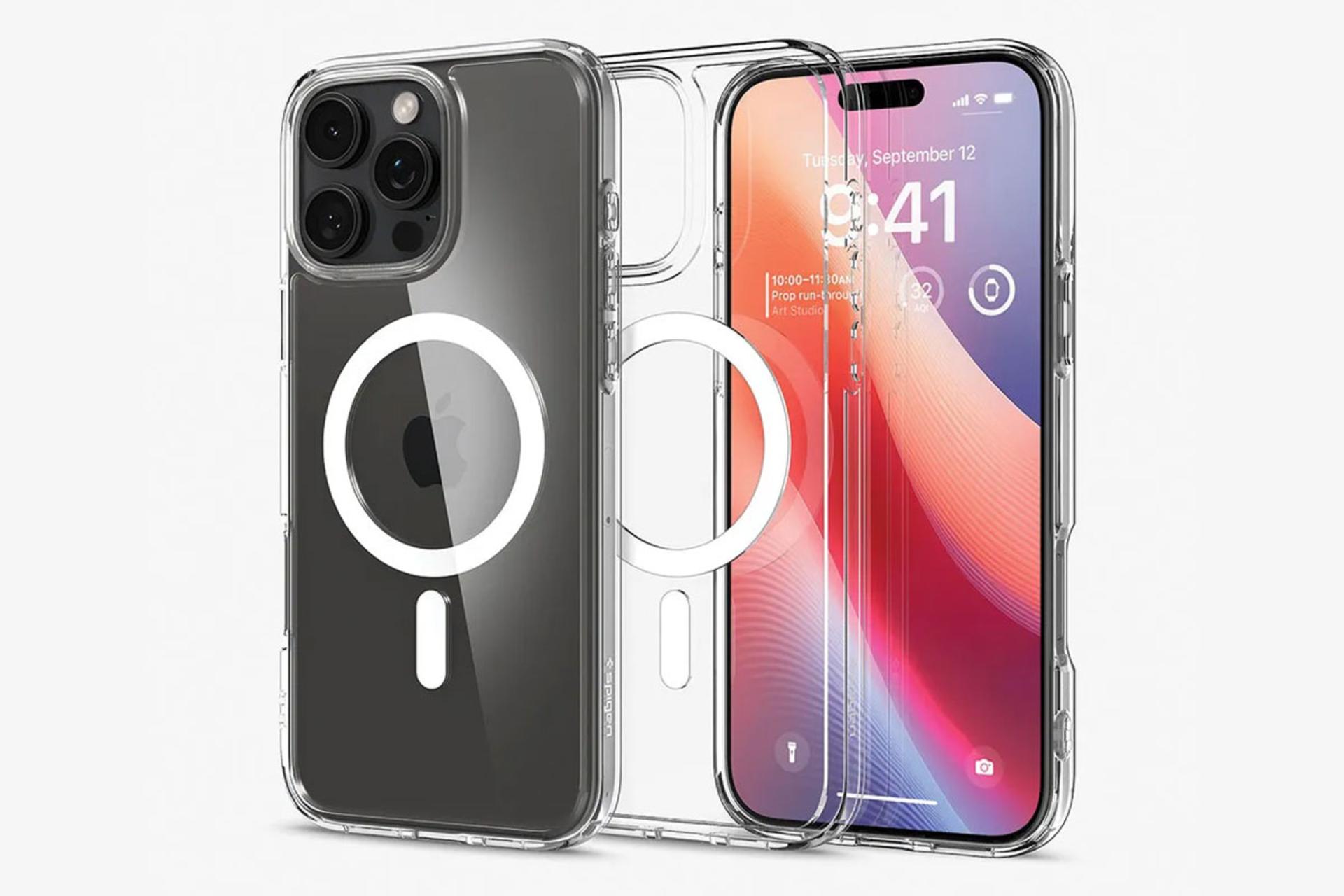 قاب گوشی اسپیگن مدل Ultra Hybrid MagFit مناسب اپل iPhone 16 Pro