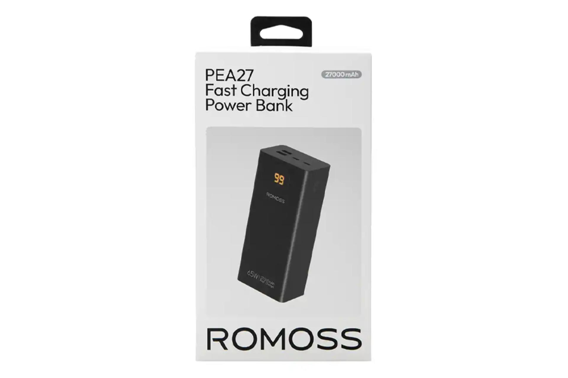 جعبه پاور بانک روموس PEA27-282 با ظرفیت 27000 میلی‌آمپر ساعت