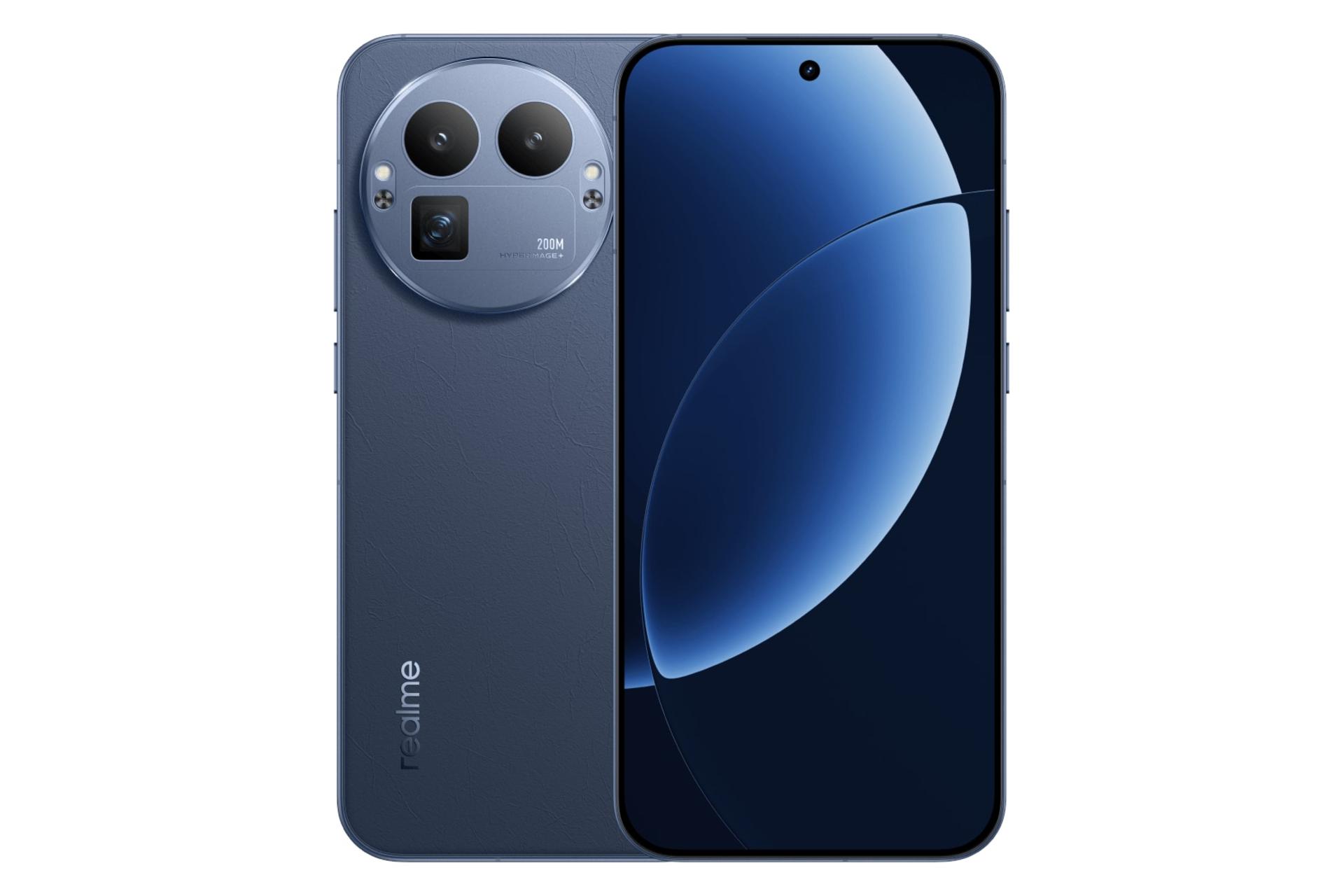 پنل جلو و پشت گوشی موبایل ریلمی GT8 پرو نسخه چین سرمه ای / Realme GT8 Pro China