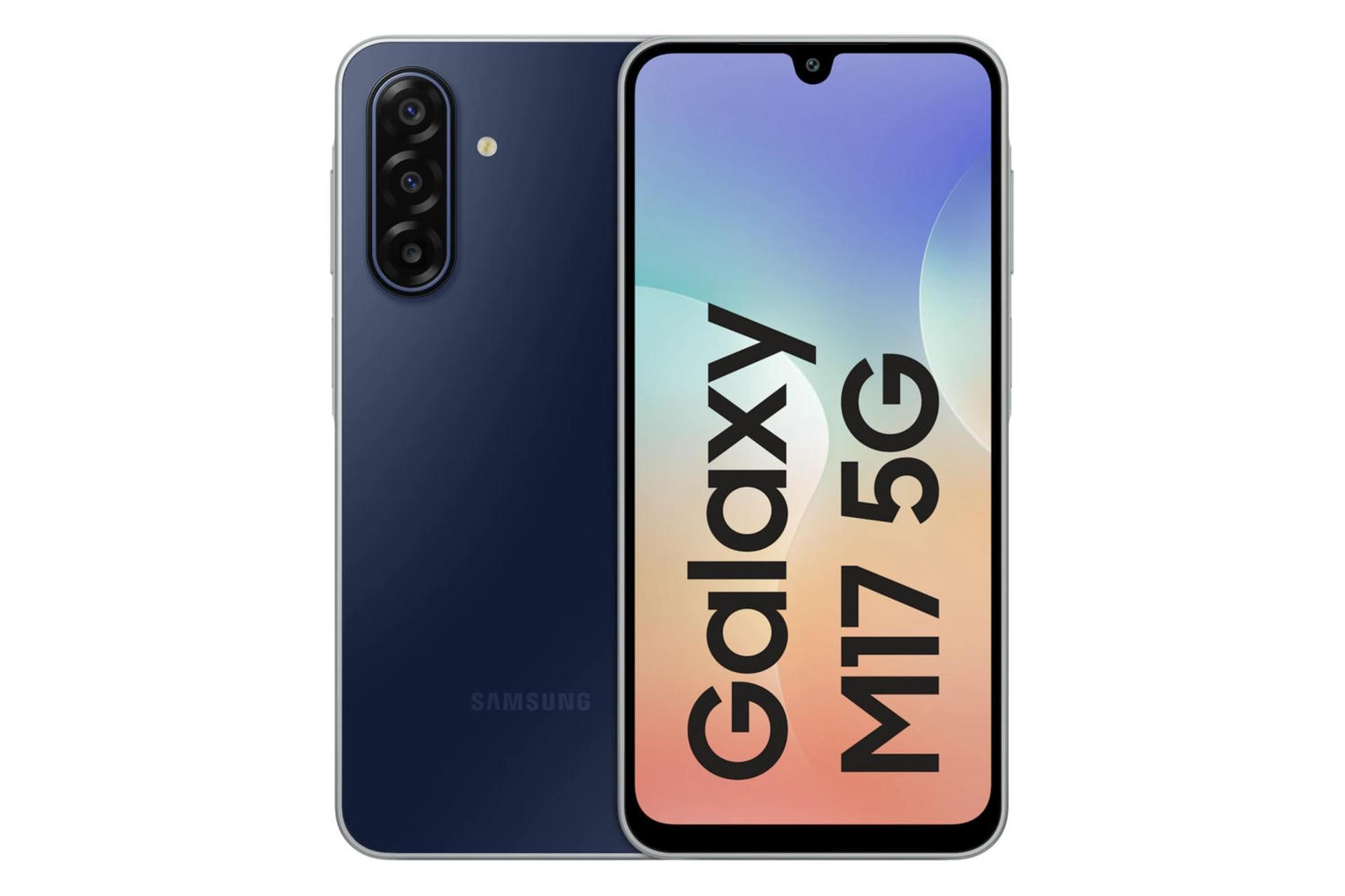 پنل جلو و پشت گوشی موبایل گلکسی M17 سامسونگ سرمه ای تیره / Samsung Galaxy M17