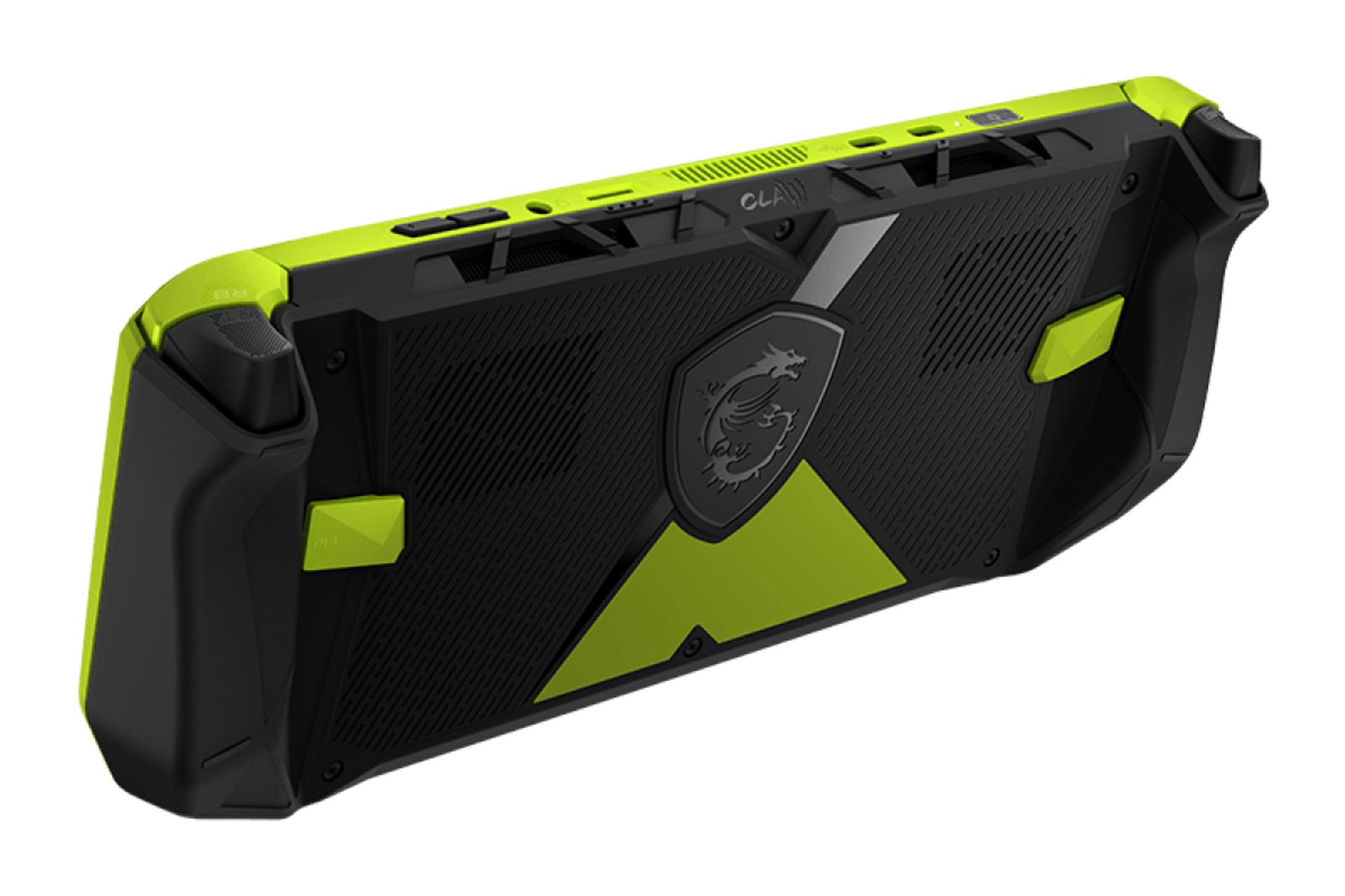 نمای پشت کنسول بازی ام اس آی Claw A8 BZ2EM