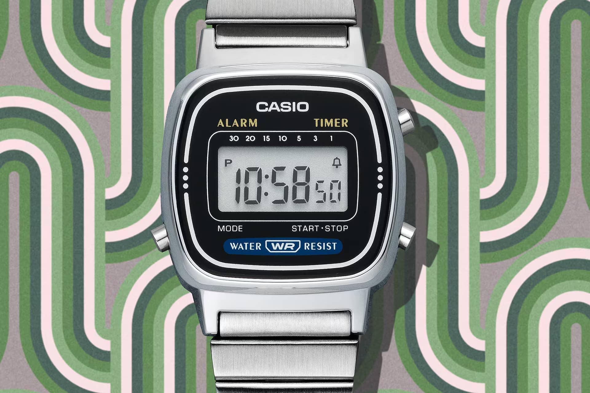 ساعت مچی زنانه کاسیو Casio Vintage LA670WA-1 از نمای روبرو