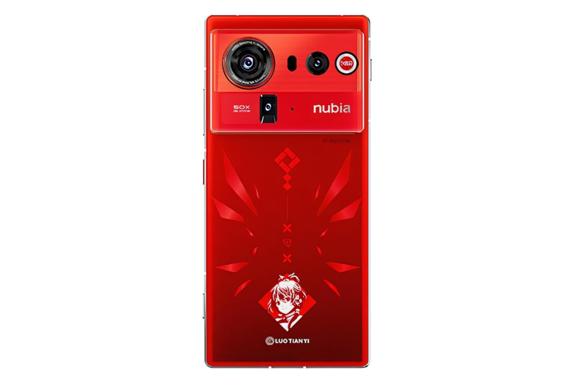 پنل پشت و چینش دوربین گوشی موبایل نوبیا Z80 اولترا زد تی ای قرمز / ZTE nubia Z80 Ultra