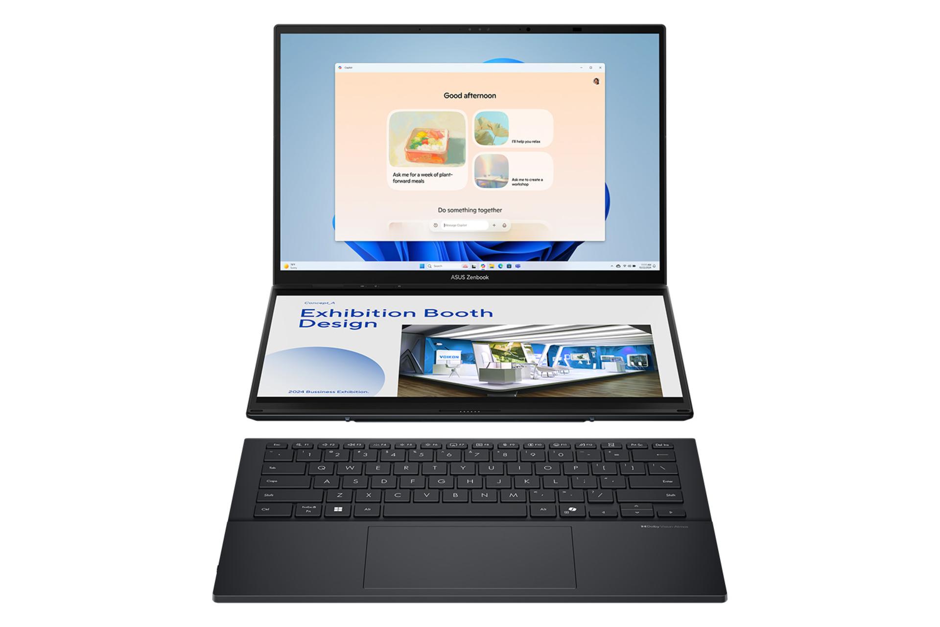 لپ تاپ ایسوس ASUS Zenbook DUO UX8406 نمای جلو