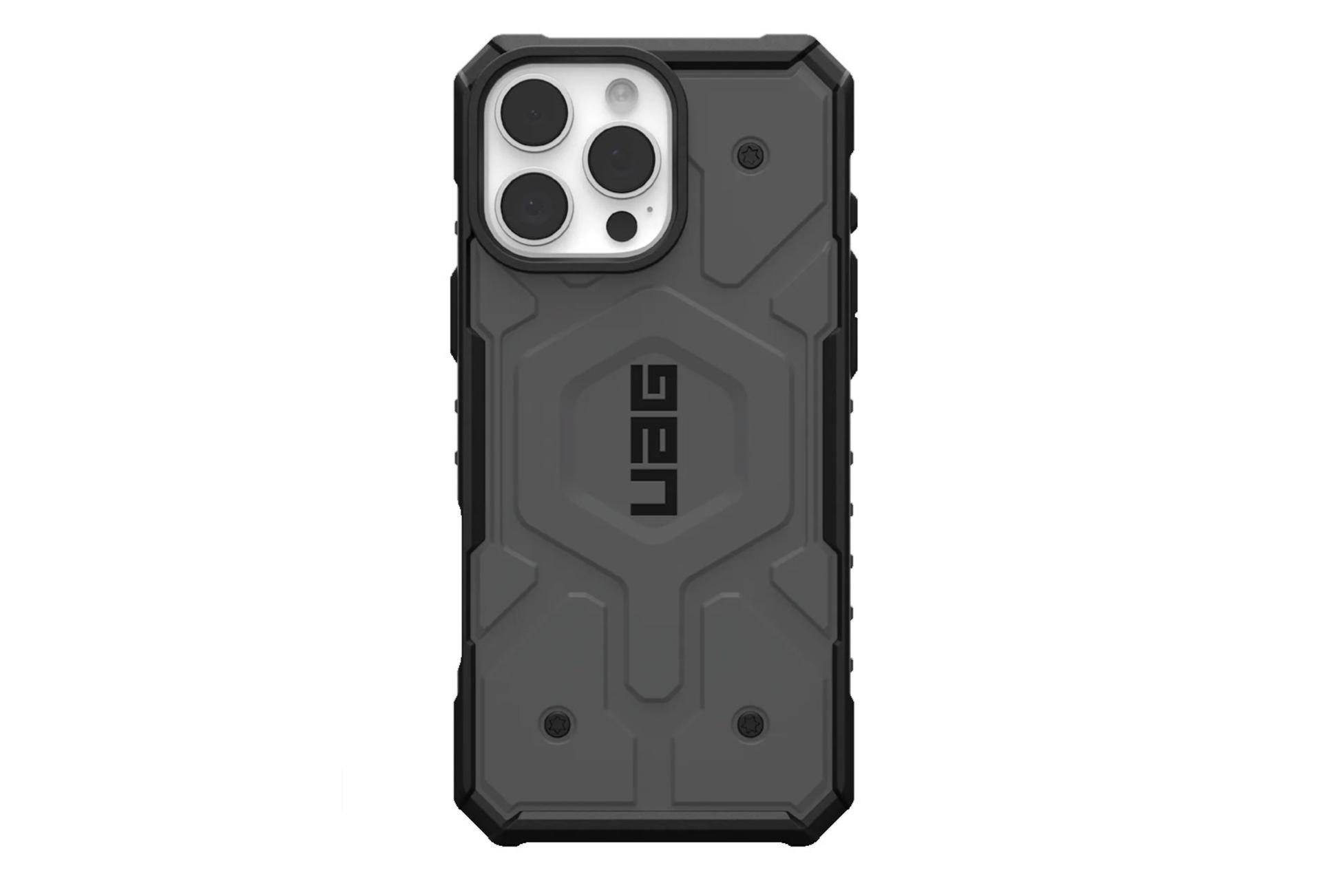 قاب گوشی یو ای جی مدل Pathfinder مناسب اپل iPhone 16 Pro Max رنگ خاکستری