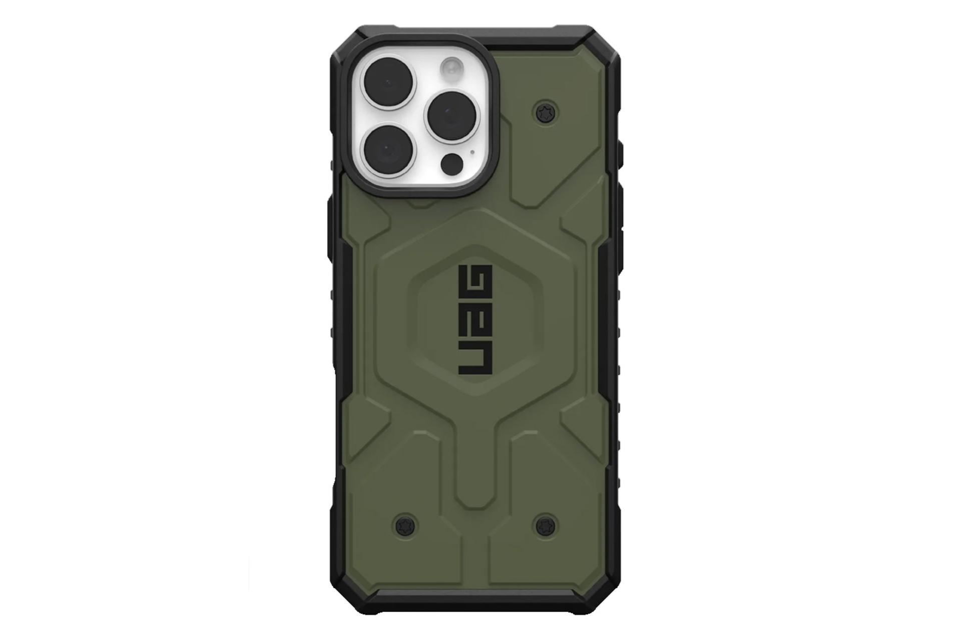 قاب گوشی یو ای جی مدل Pathfinder مناسب اپل iPhone 16 Pro Max رنگ سبز