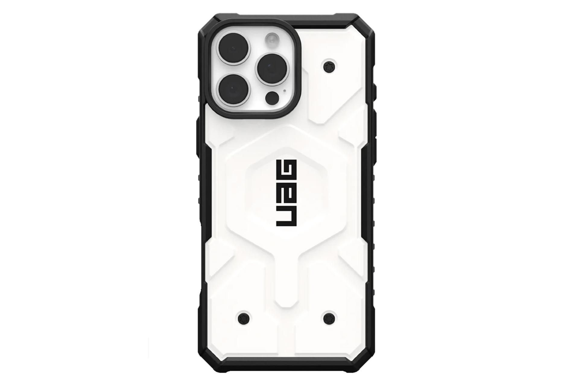 قاب گوشی یو ای جی مدل Pathfinder مناسب اپل iPhone 16 Pro Max رنگ سفید