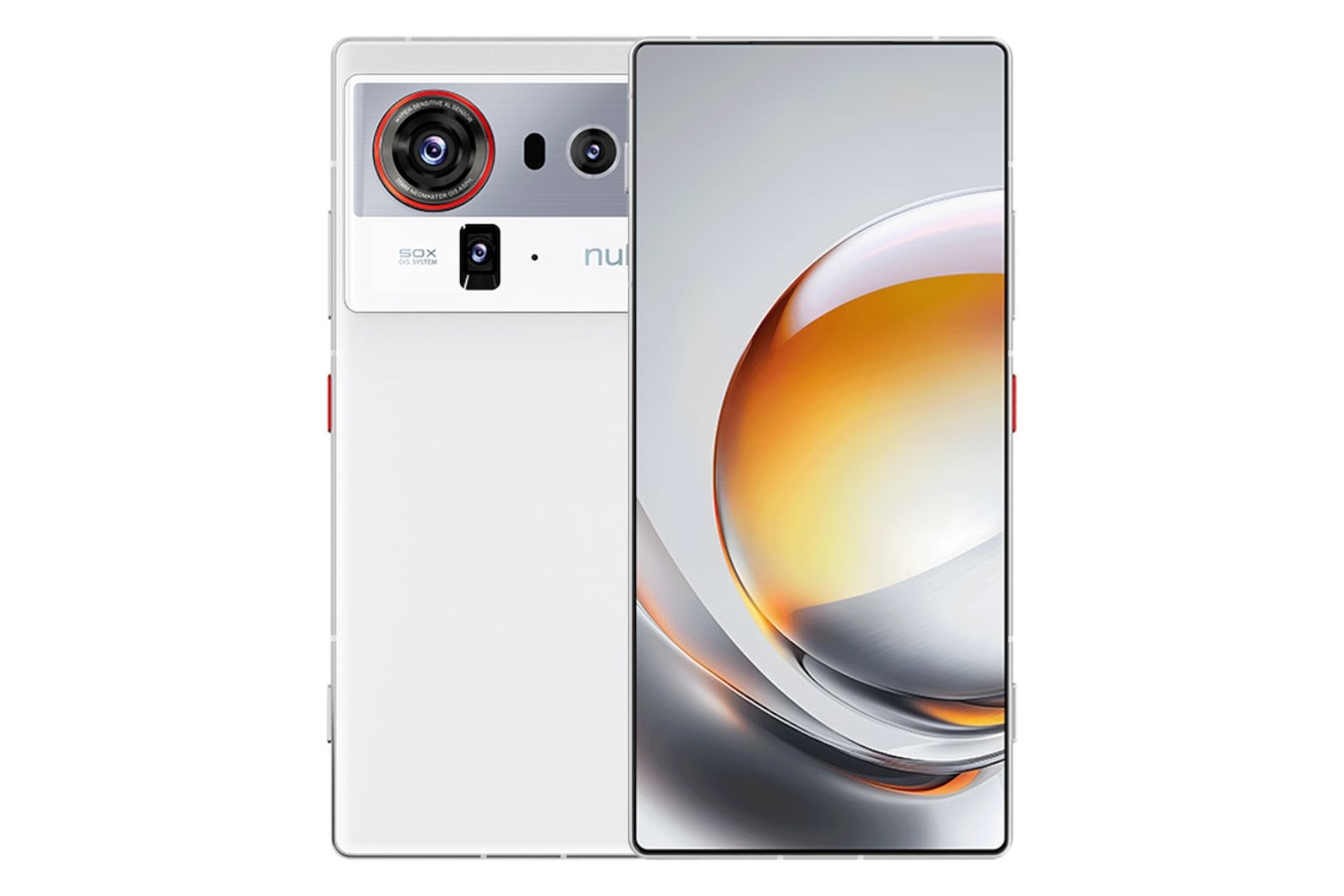  پنل جلو و پشت گوشی موبایل نوبیا Z80 اولترا زد تی ای نقره ای / ZTE nubia Z80 Ultra