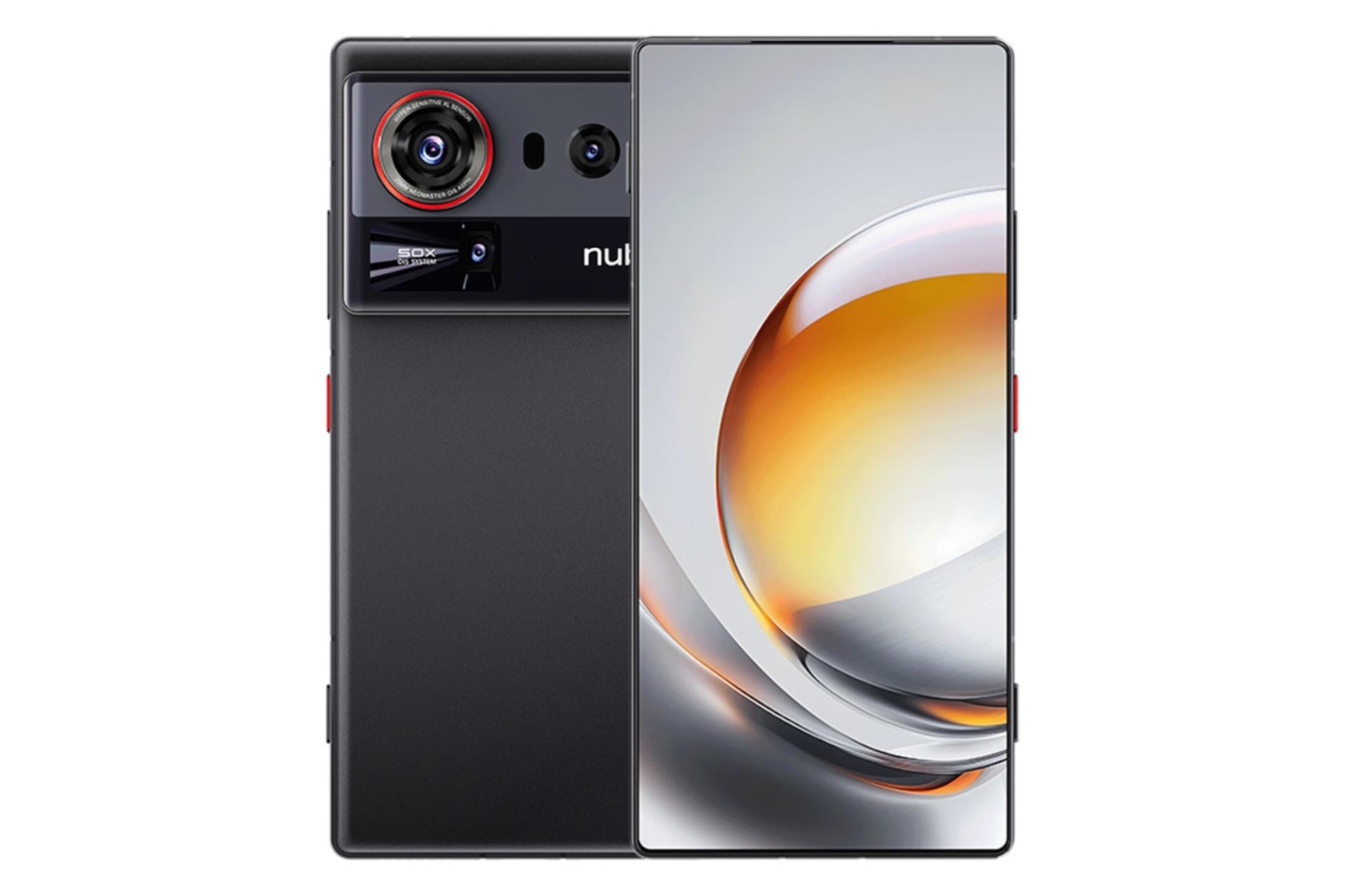  پنل جلو و پشت گوشی موبایل نوبیا Z80 اولترا زد تی ای مشکی / ZTE nubia Z80 Ultra