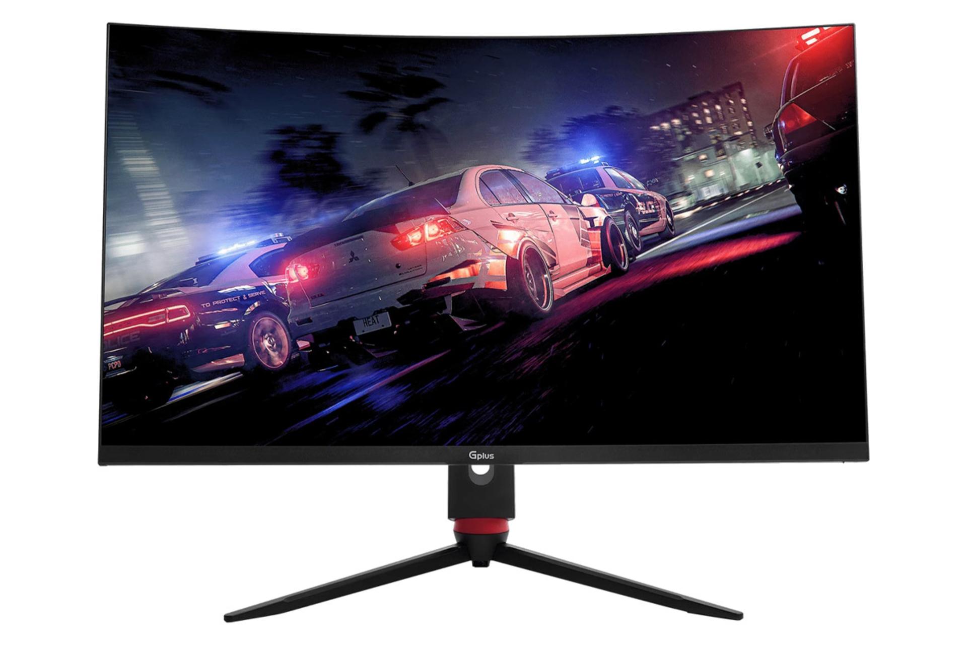 مانیتور جی پلاس 32 اینچ مدل GGM-K329QN نمای روبرو