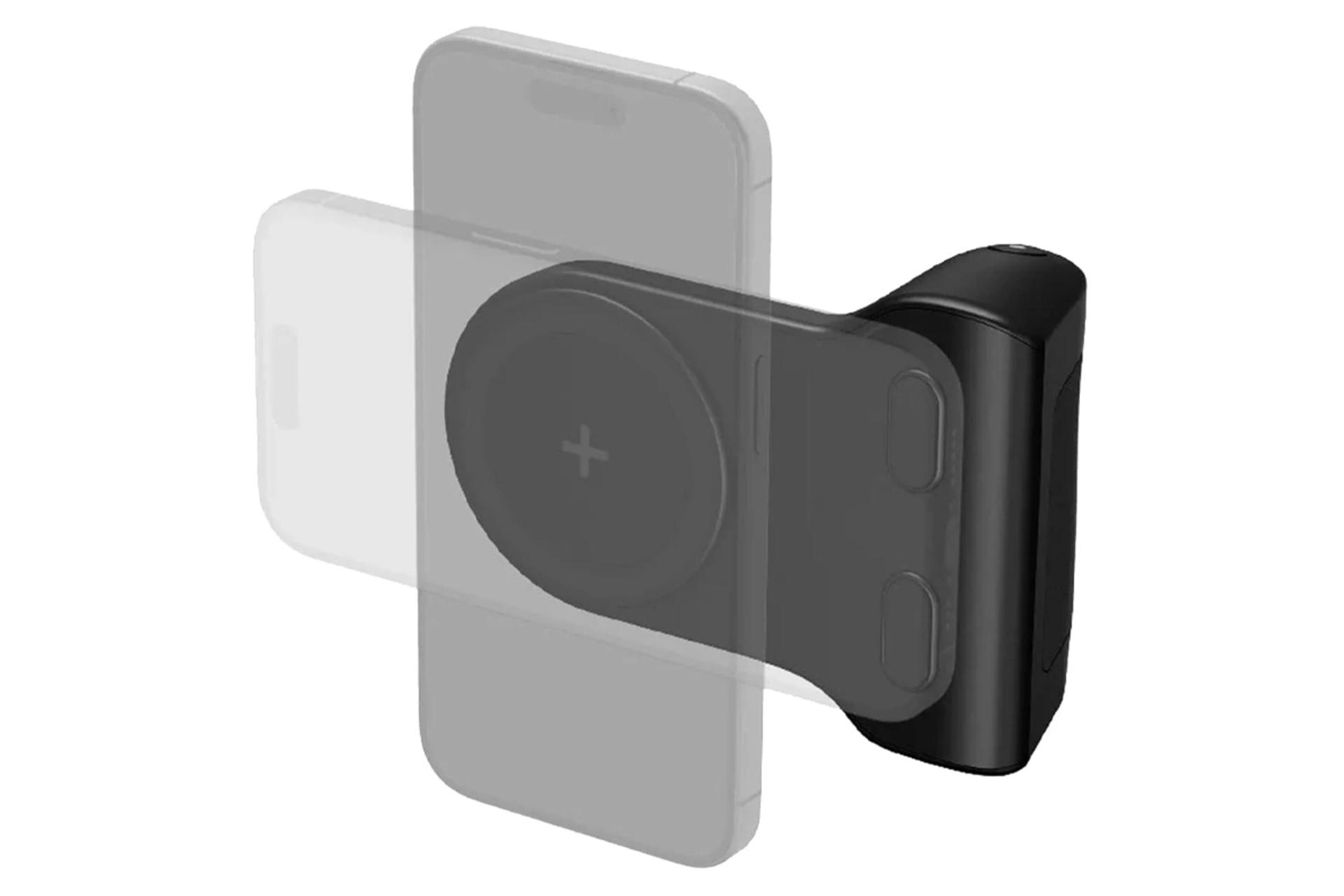 پاور بانک انرجیا MagCam Grip با ظرفیت 5000 میلی‌آمپر ساعت و امکان شارژ بی‌سیم