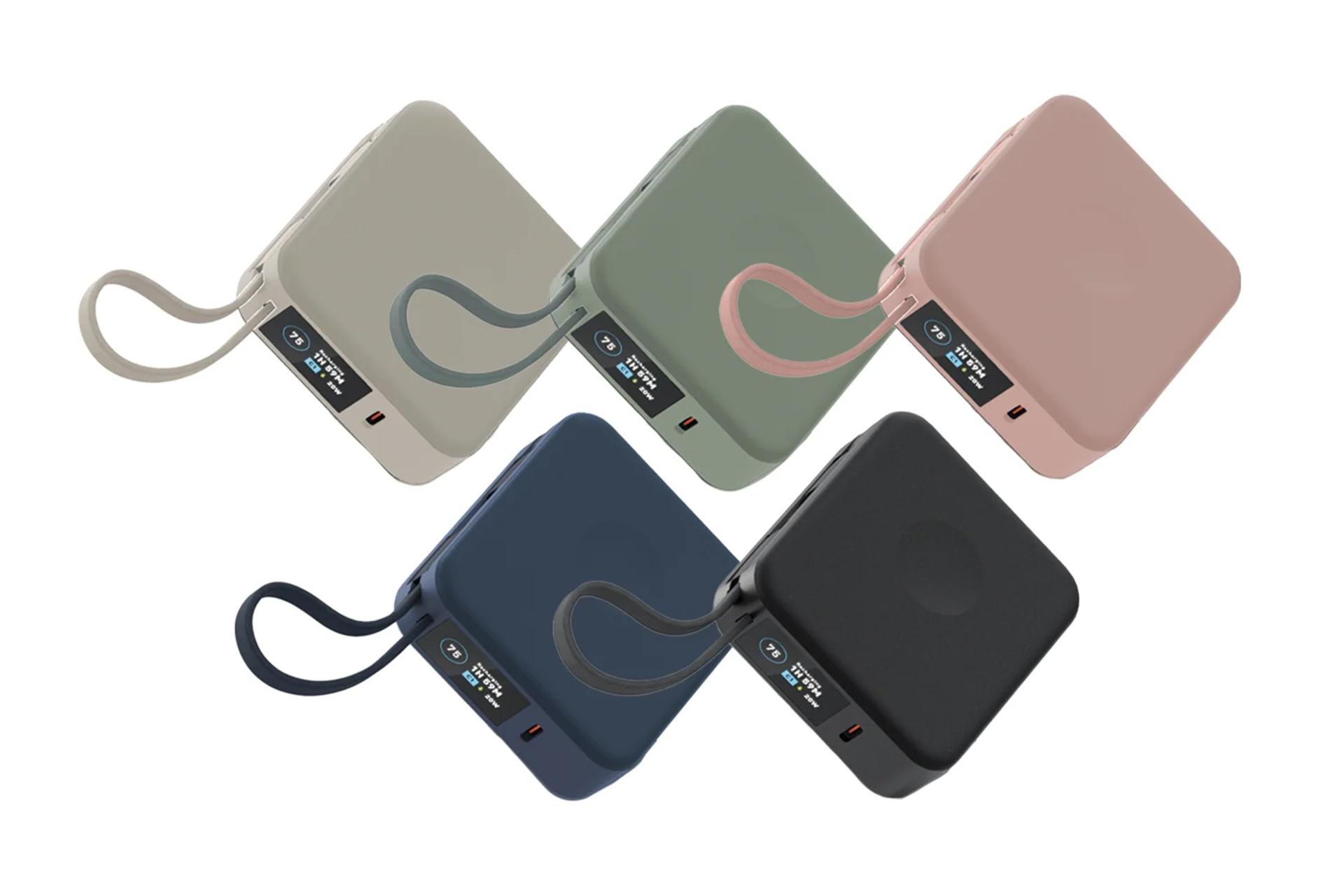 رنگ بندی پاور بانک انرجیا MagPac Mini Plus با ظرفیت 10000 میلی‌آمپر ساعت و امکان شارژ بی‌سیم