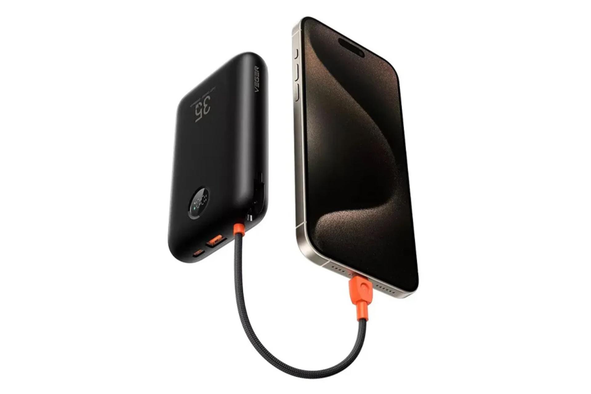 پاور بانک وگر K2 با ظرفیت 20000 میلی‌آمپر ساعت