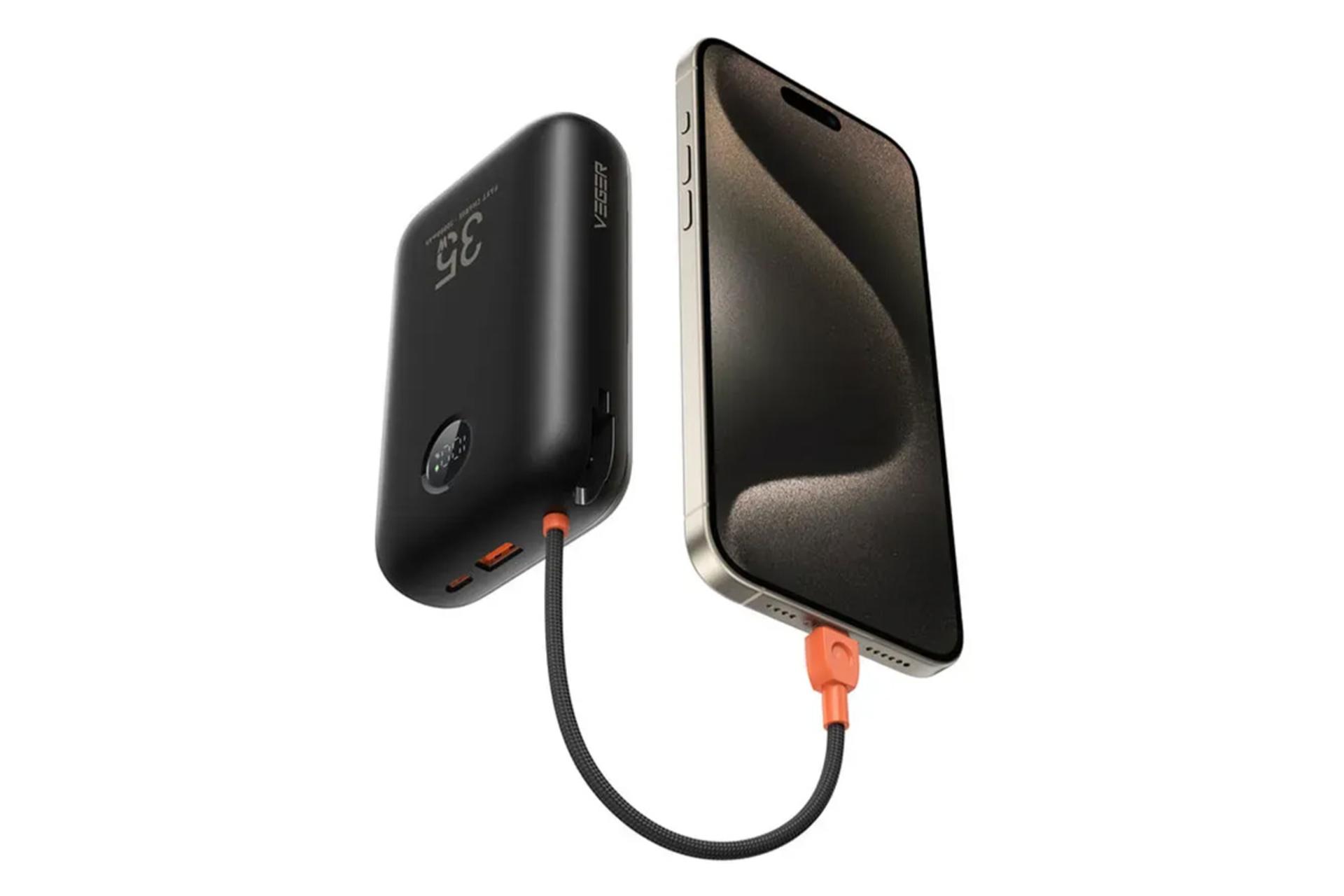 پاور بانک وگر K3 با ظرفیت 30000 میلی‌آمپر ساعت