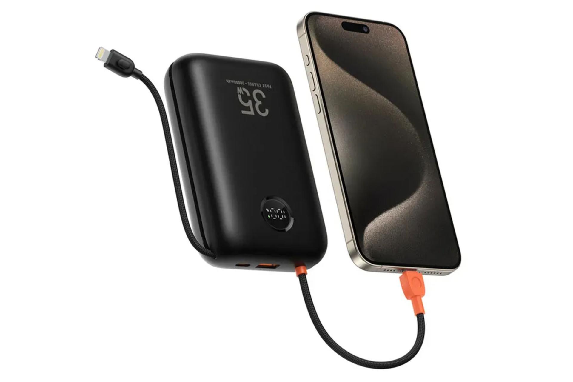 شارژدهی پاور بانک وگر K3 با ظرفیت 30000 میلی‌آمپر ساعت