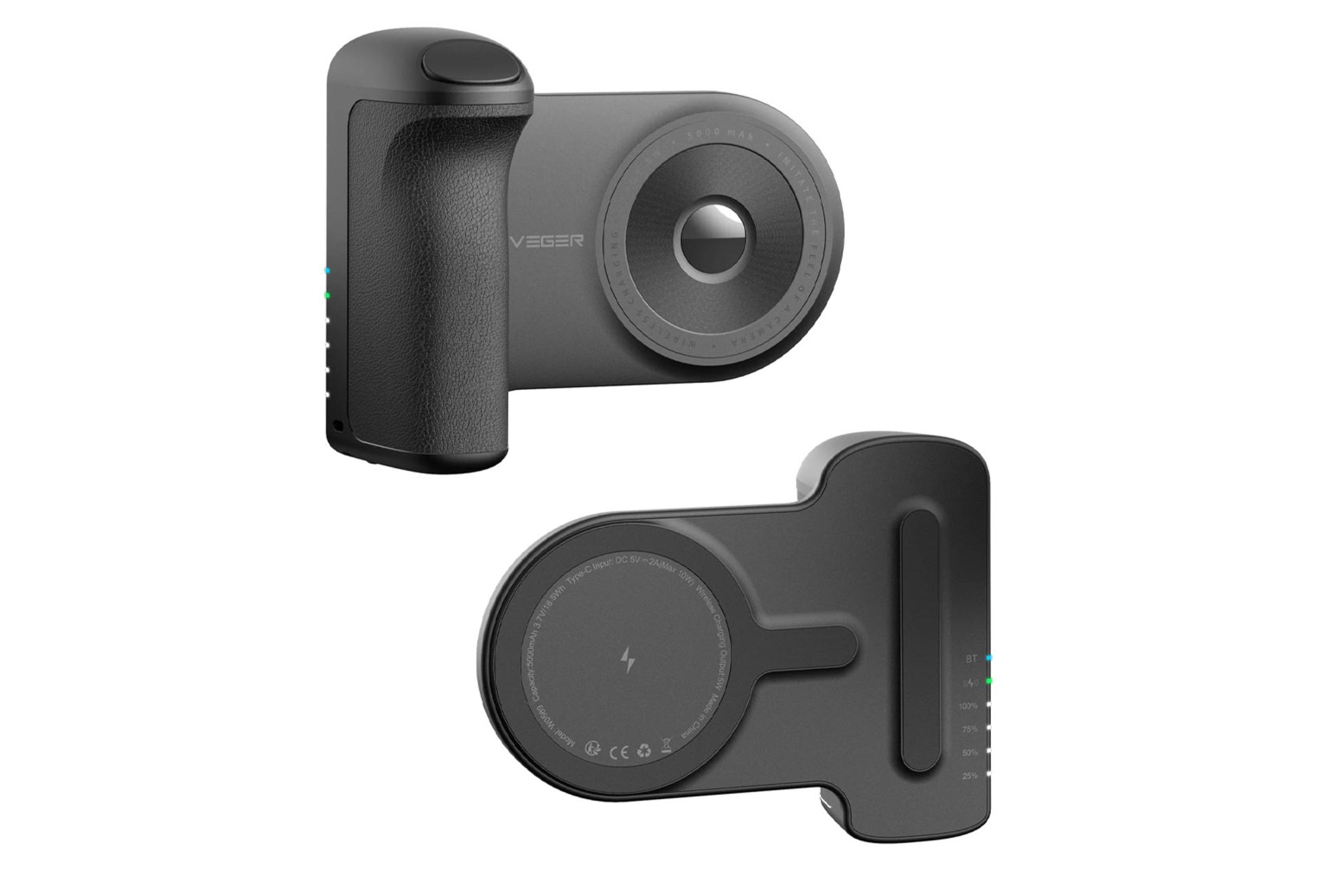 پاور بانک وگر SnapCam با ظرفیت 5000 میلی‌آمپر ساعت و امکان شارژ بی‌سیم