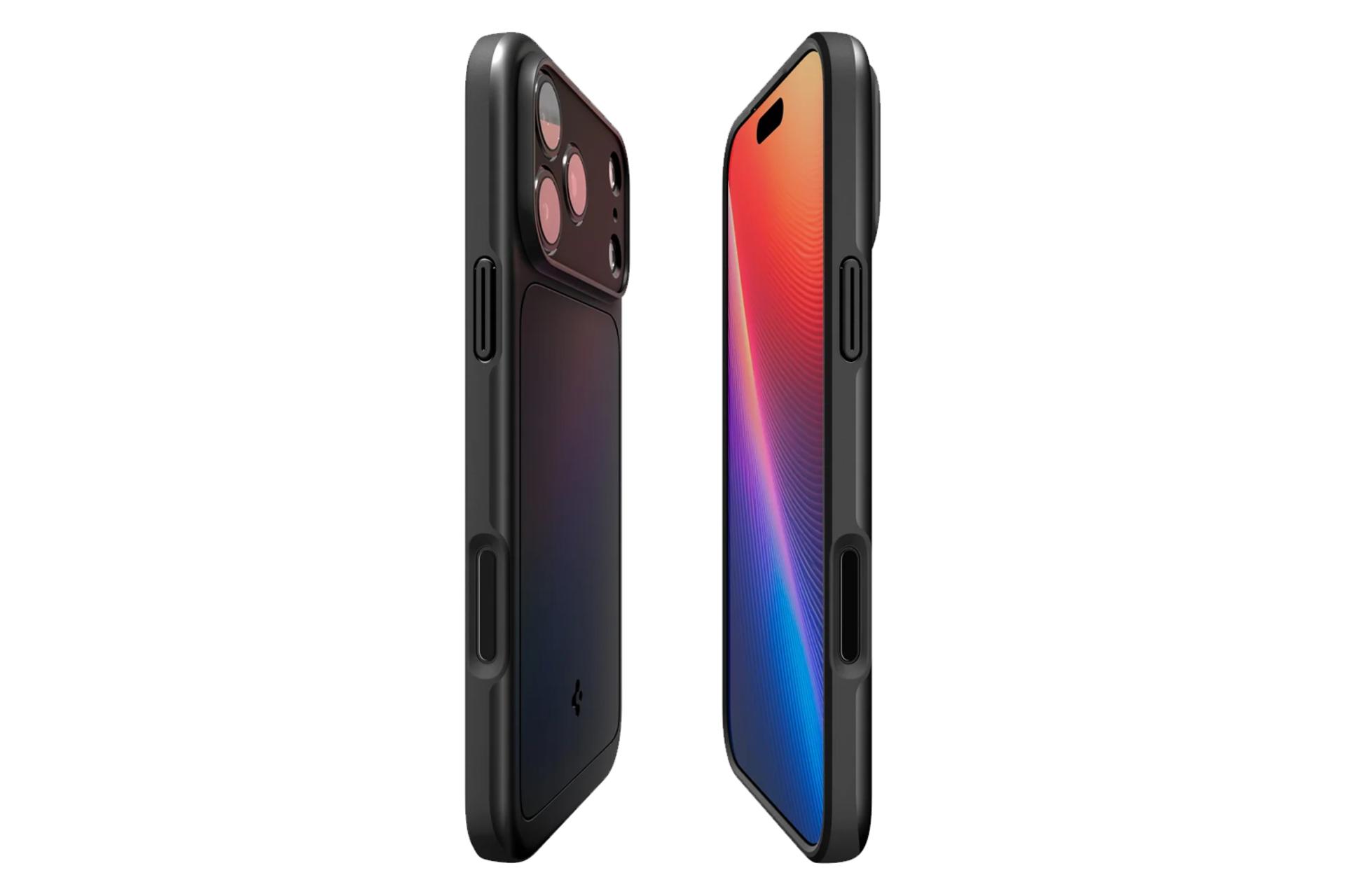 نمای کنار قاب گوشی اسپیگن مدل Thin Fit MagFit مناسب اپل iPhone 17 Pro Max