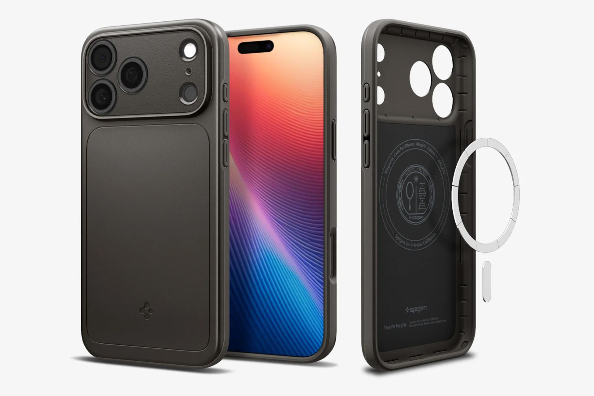 قاب گوشی اسپیگن مدل Thin Fit MagFit مناسب اپل iPhone 17 Pro Max