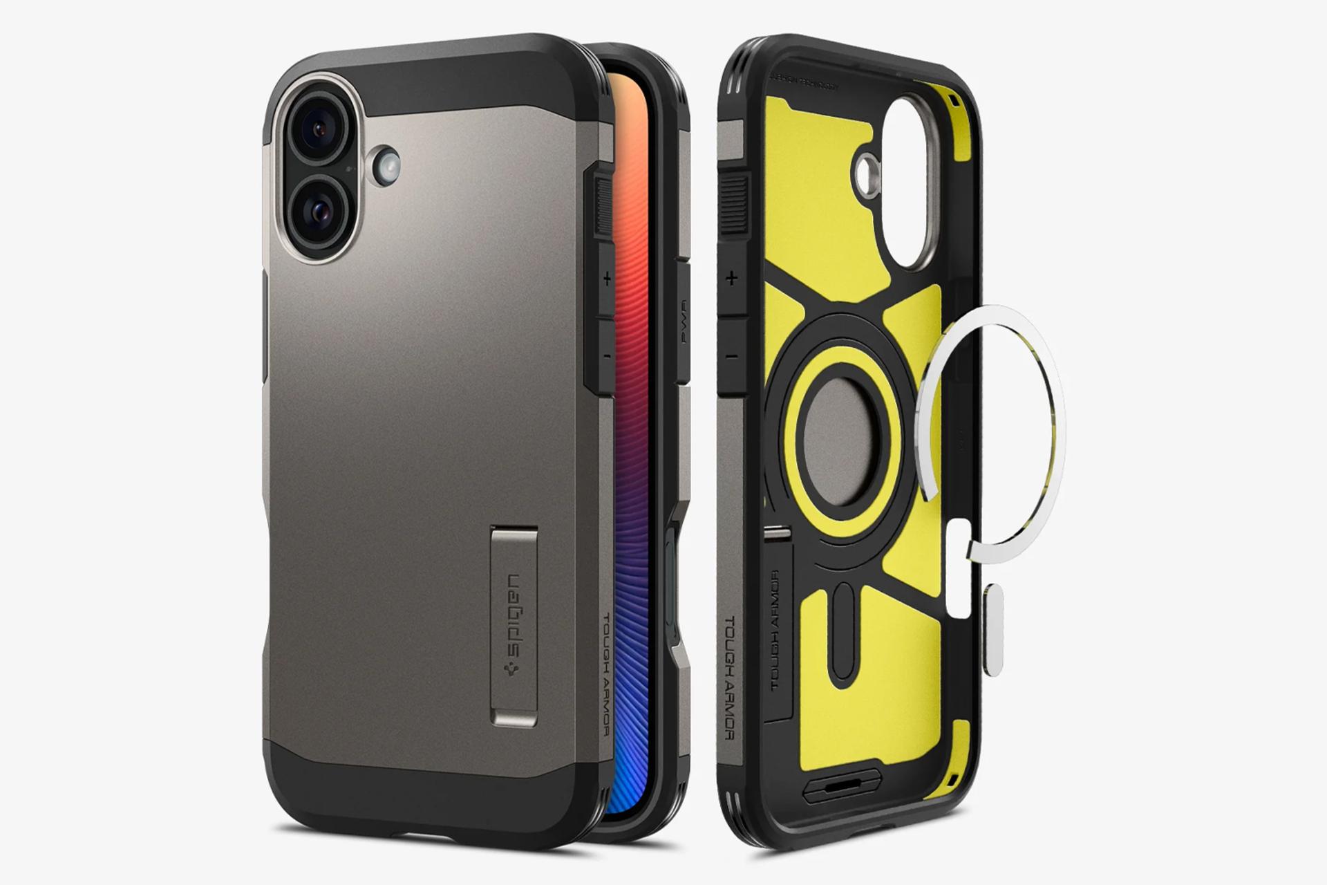 قاب گوشی اسپیگن مدل Tough Armor AI MagFit مناسب اپل iPhone 16