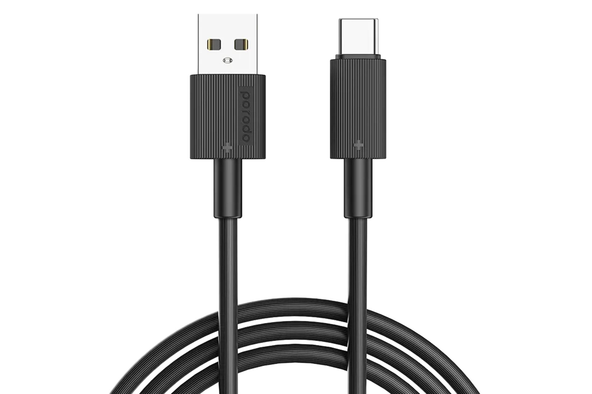 کابل شارژ USB پرودو Type-C به Type-C مدل PD-CBL0005 با طول 3 متر رنگ مشکی