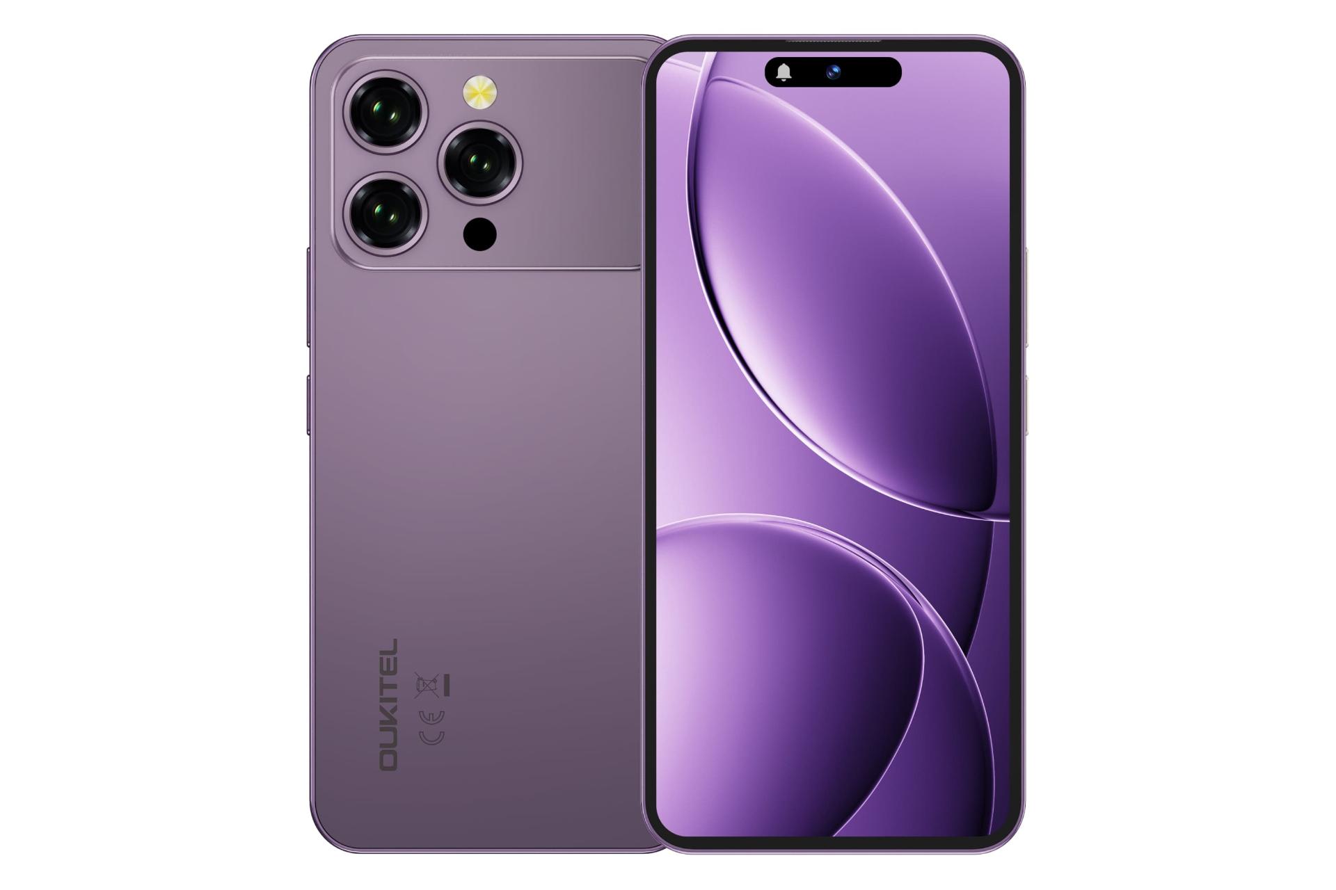 پنل جلو و پشت گوشی موبایل اوکیتل P1 پرو بنفش / Oukitel P1 Pro