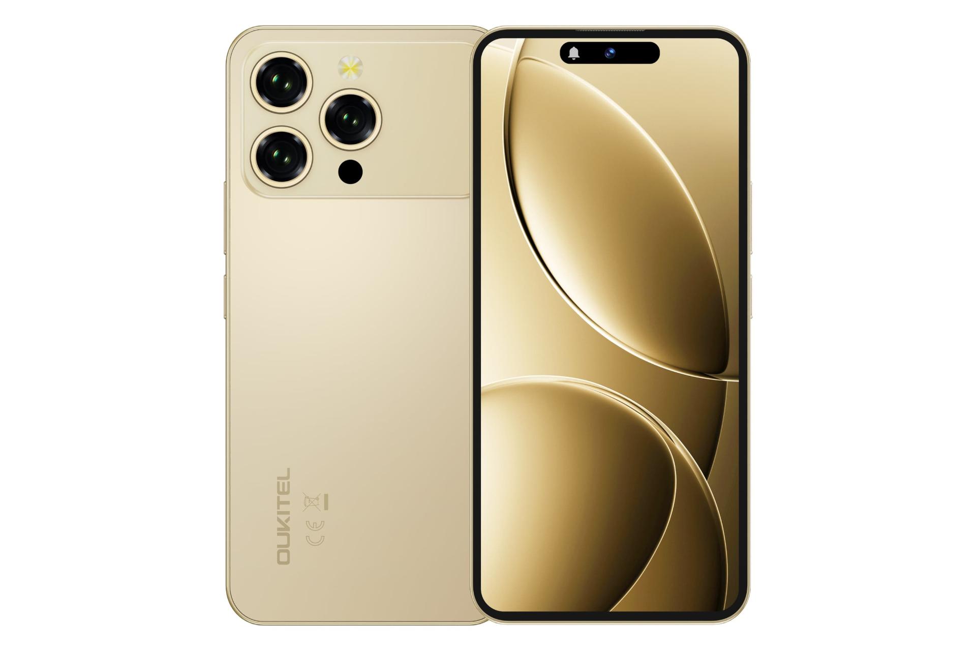 پنل جلو و پشت گوشی موبایل اوکیتل P1 پرو طلایی / Oukitel P1 Pro