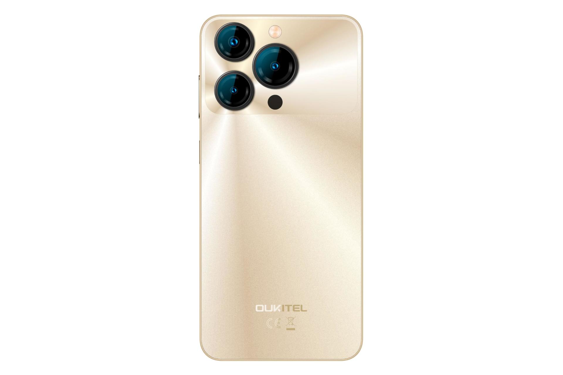 پنل پشت و چینش دوربین گوشی موبایل اوکیتل Oukitel C69 طلایی