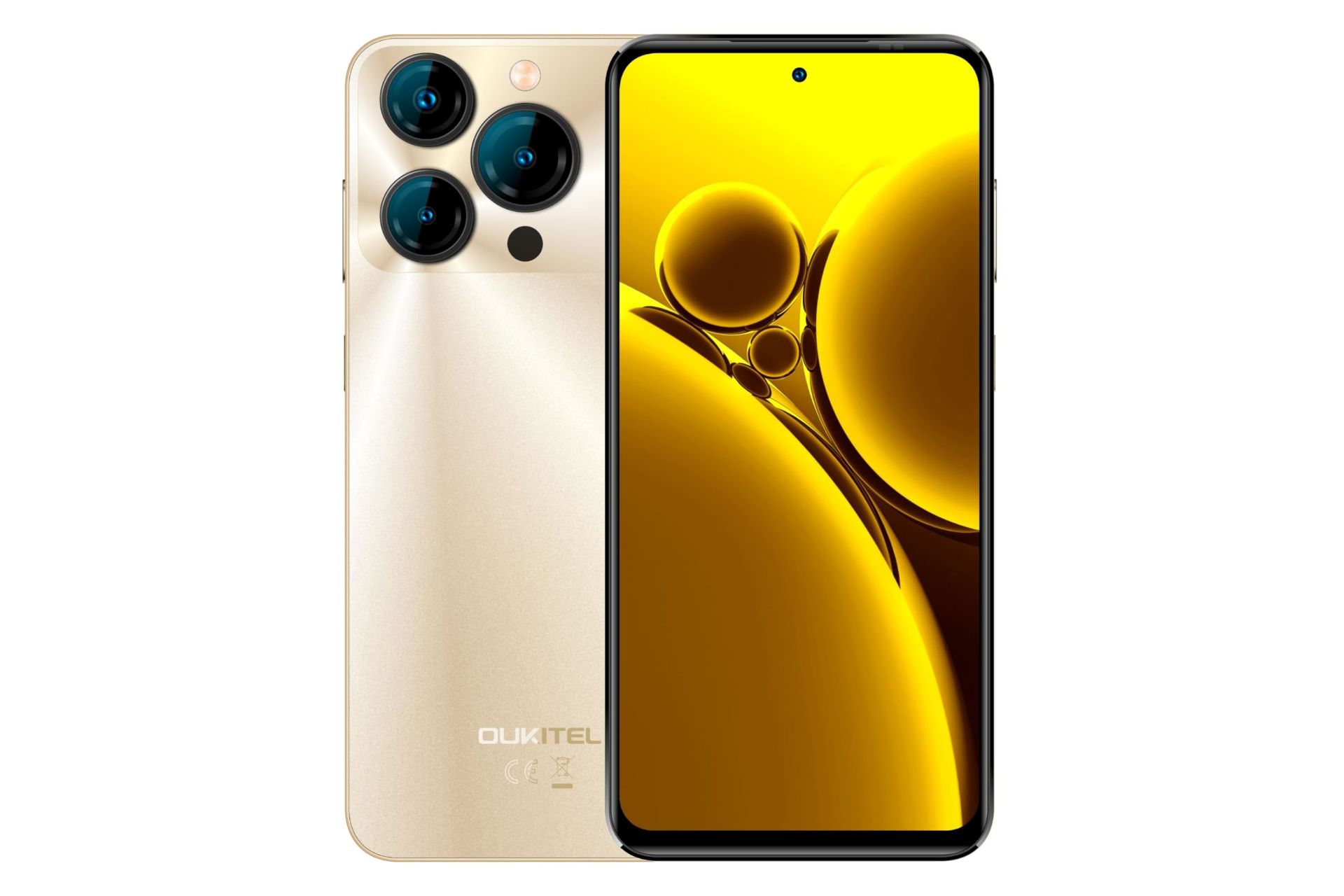 پنل جلو و پشت گوشی موبایل اوکیتل Oukitel C69 طلایی