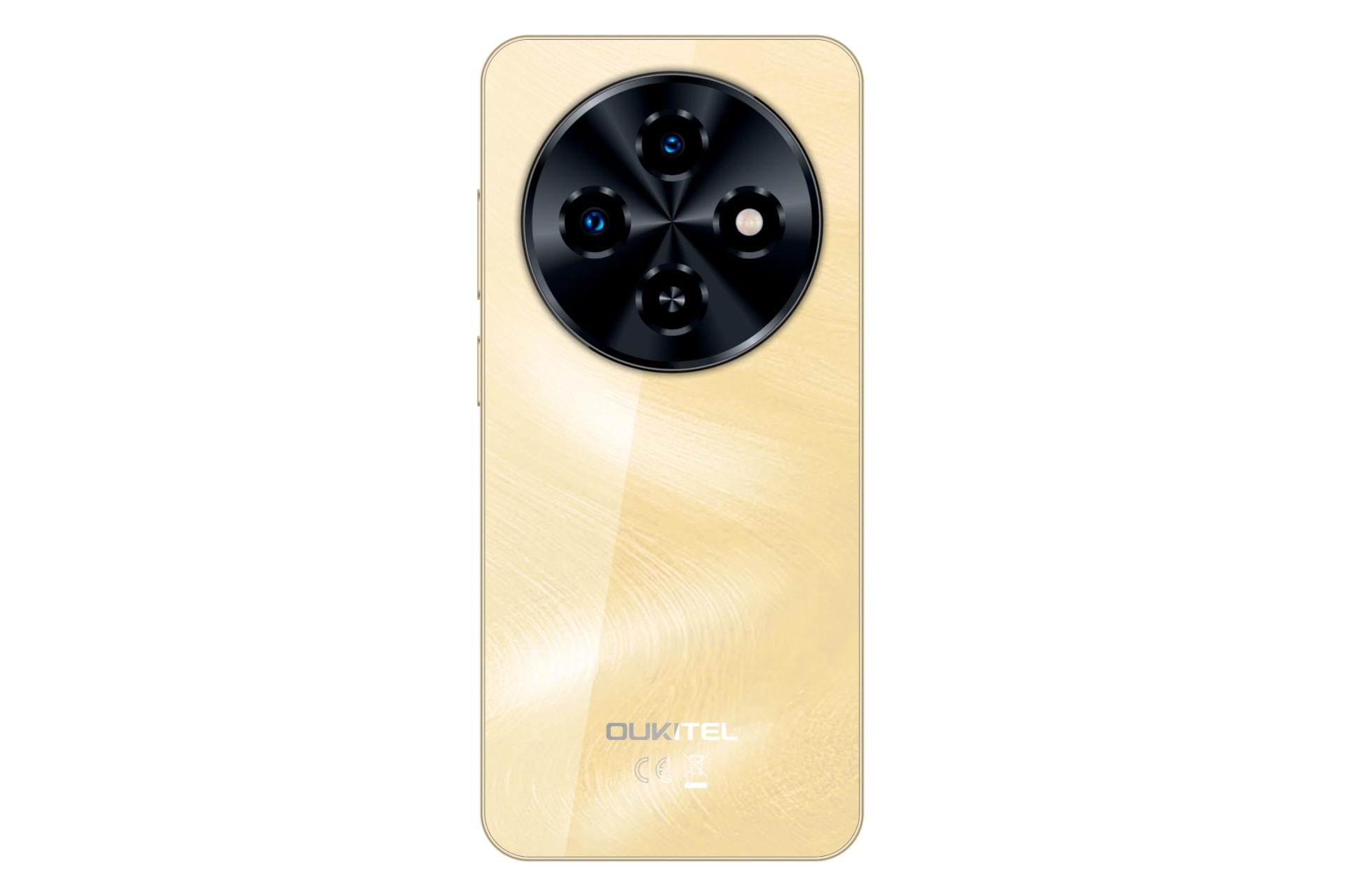 پنل پشت و چینش دوربین گوشی موبایل اوکیتل C5 نسخه 2025 طلایی / Oukitel C5 2025