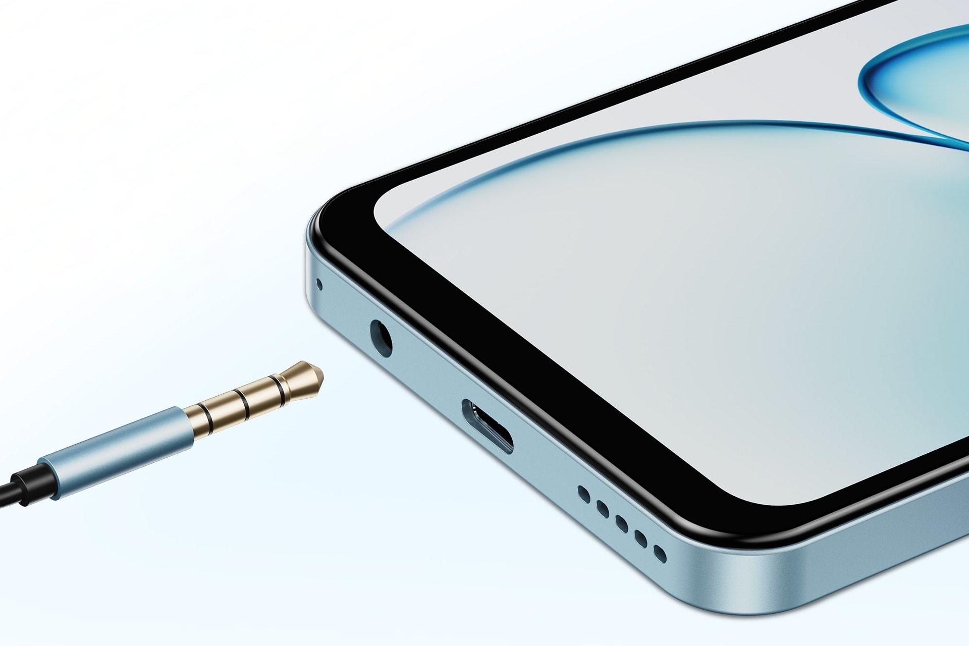 جک صدا گوشی موبایل اوکیتل C5 نسخه 2025 آبی / Oukitel C5 2025