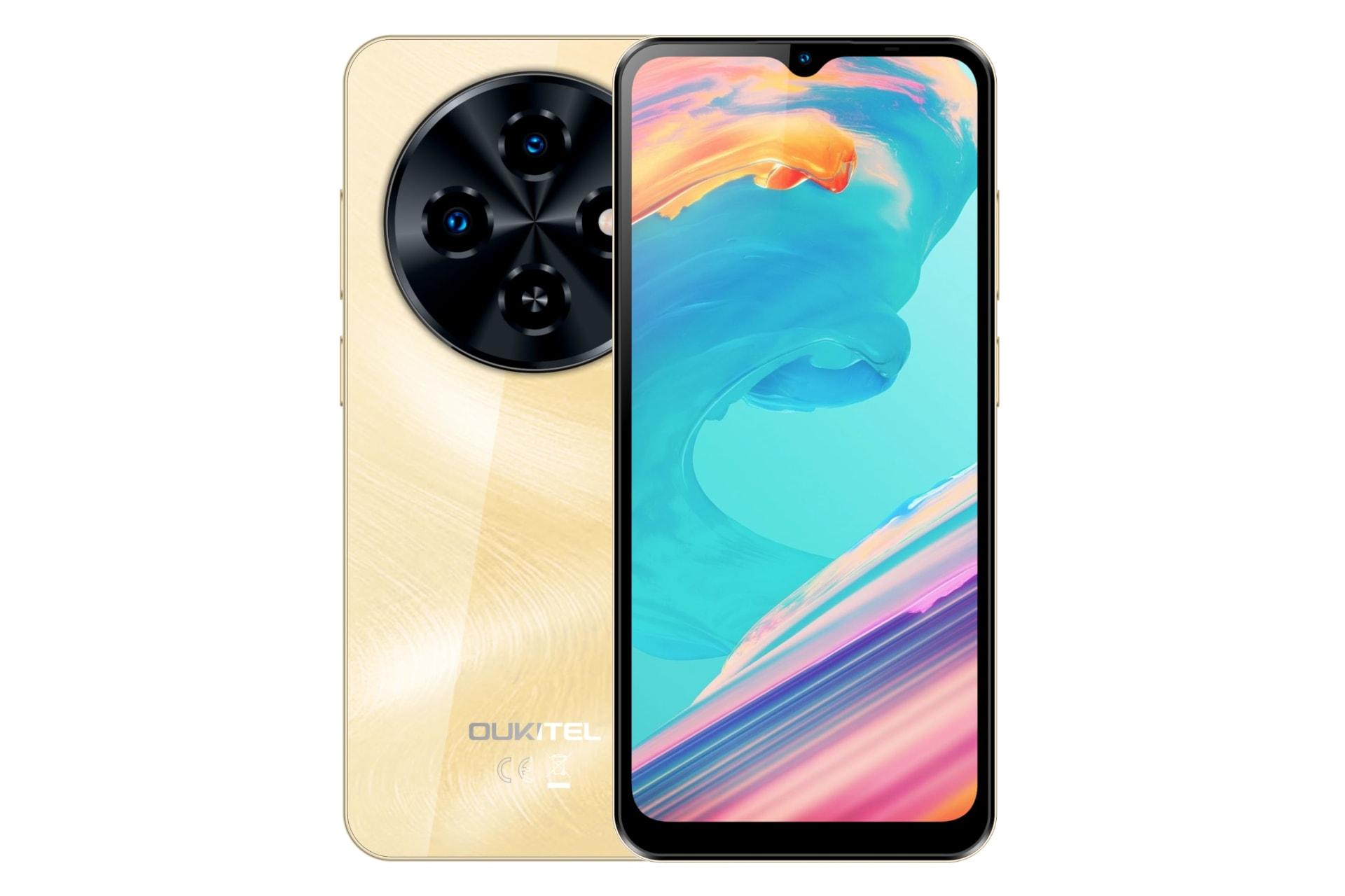 پنل جلو و پشت گوشی موبایل اوکیتل C5 نسخه 2025 طلایی / Oukitel C5 2025