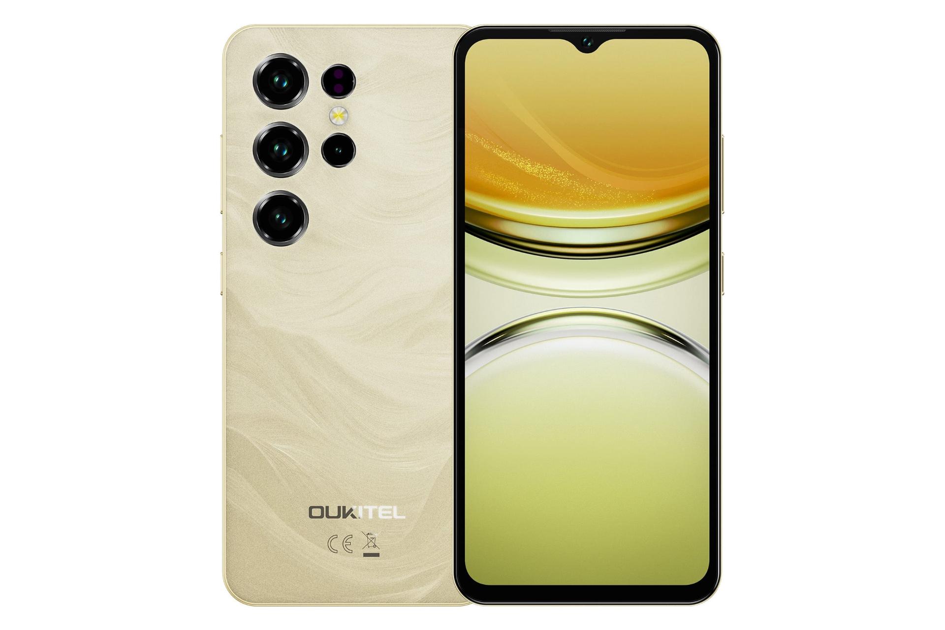 پنل جلو و پشت گوشی موبایل اوکیتل C2 نسخه 2025 طلایی / Oukitel C2 2025