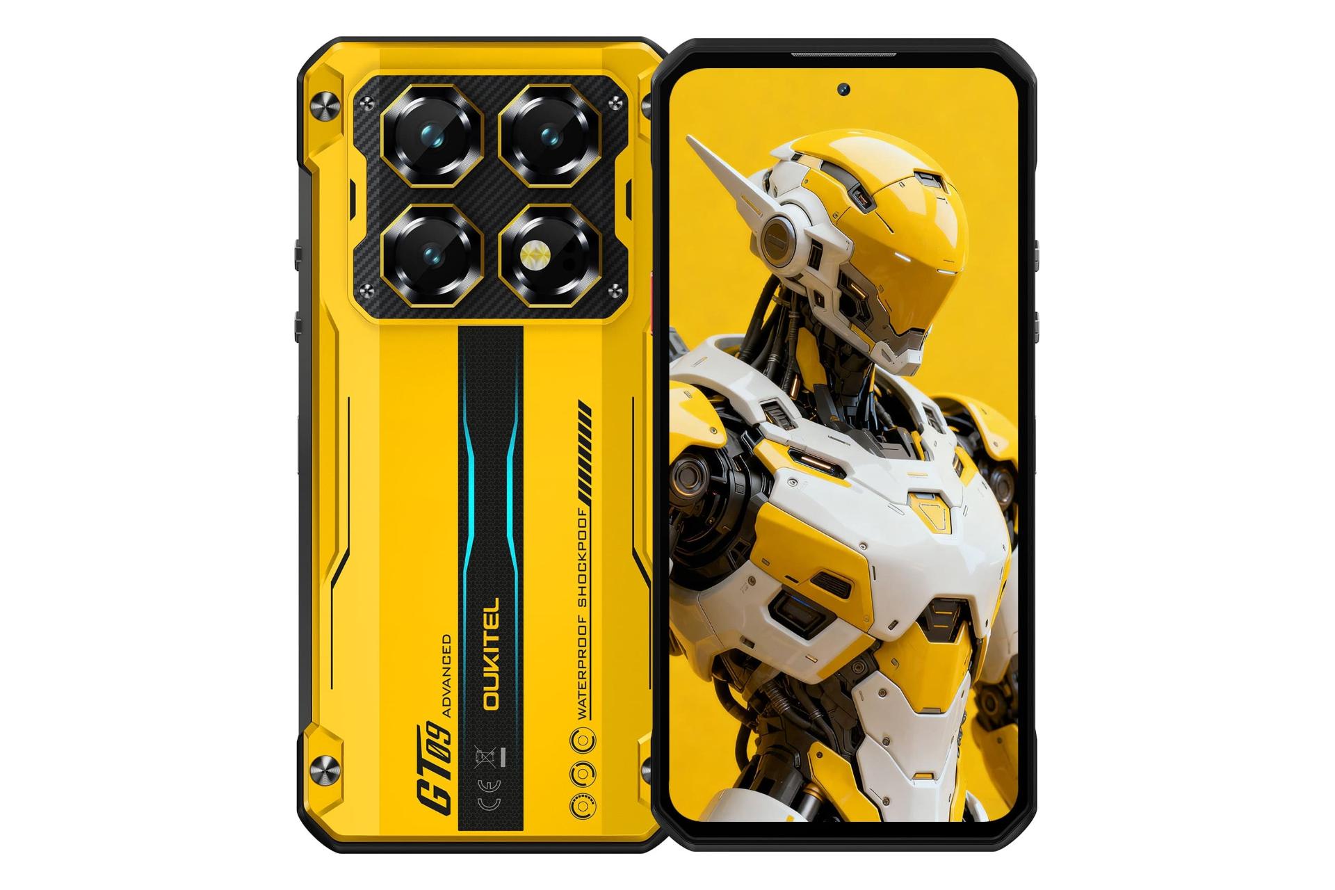 پنل جلو و پشت گوشی موبایل اوکیتل Oukitel WP60 زرد