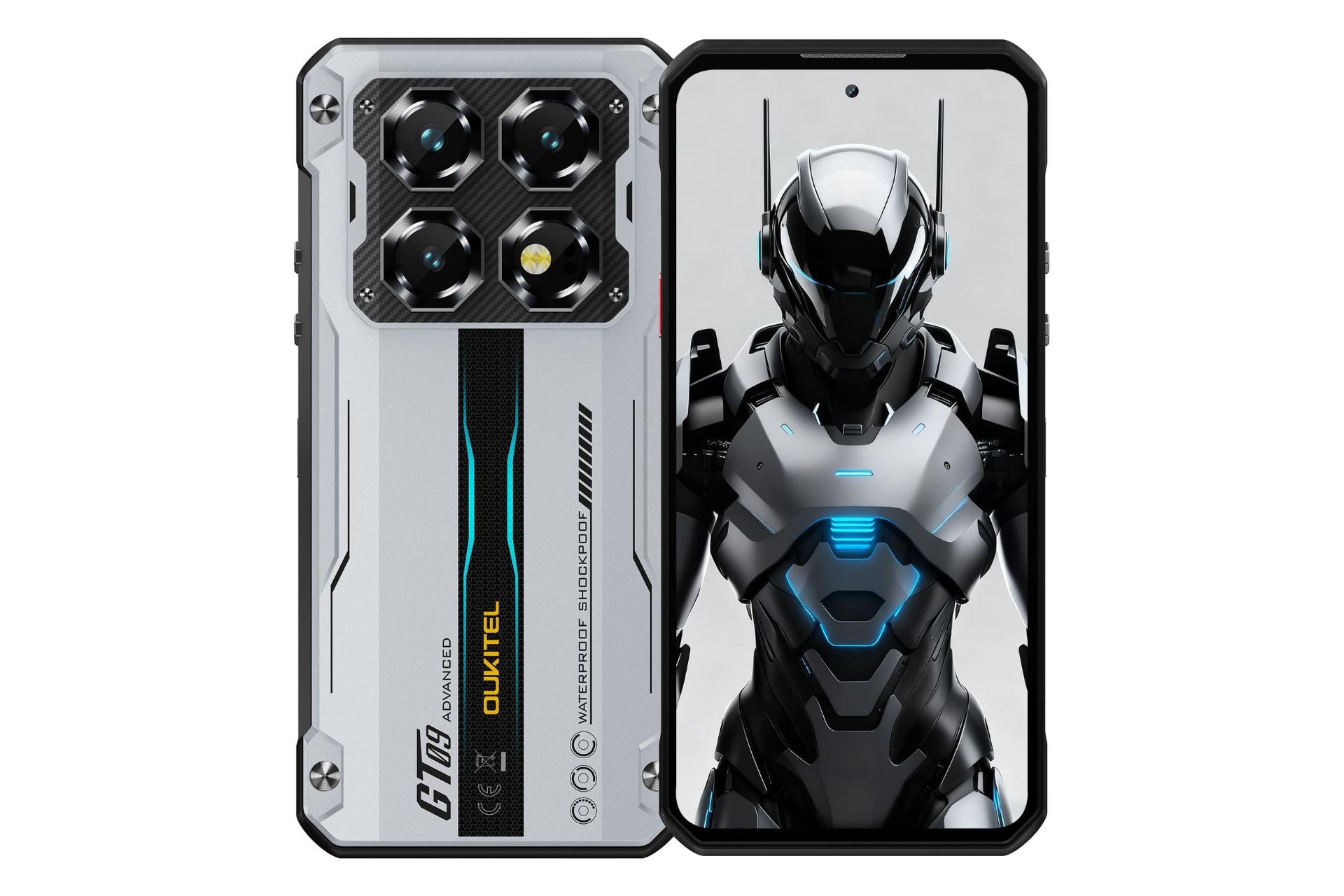 پنل جلو و پشت گوشی موبایل اوکیتل Oukitel WP60 نقره ای